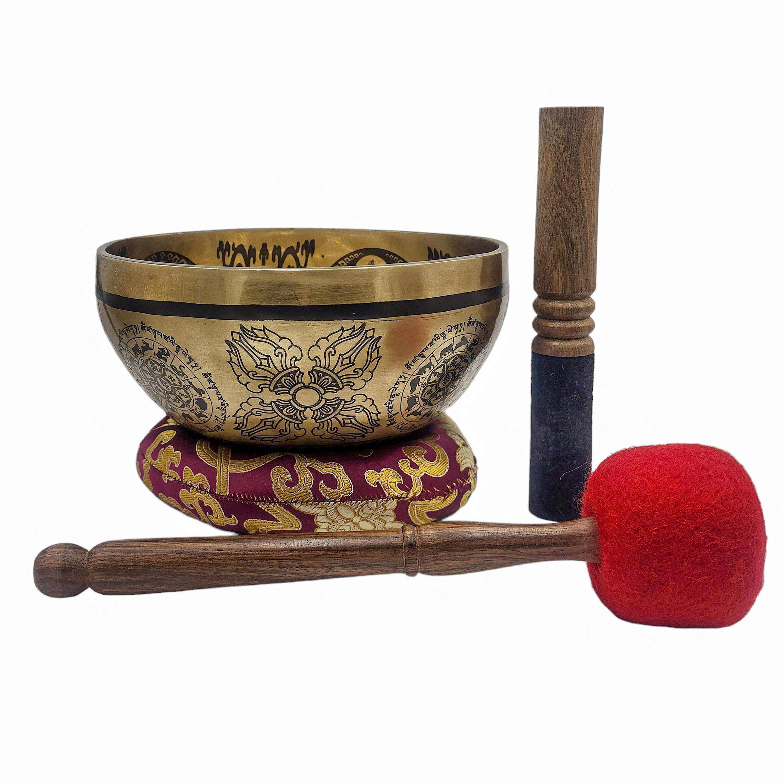 Singing Bowl, Buddhist Hand Beaten, <span Style=