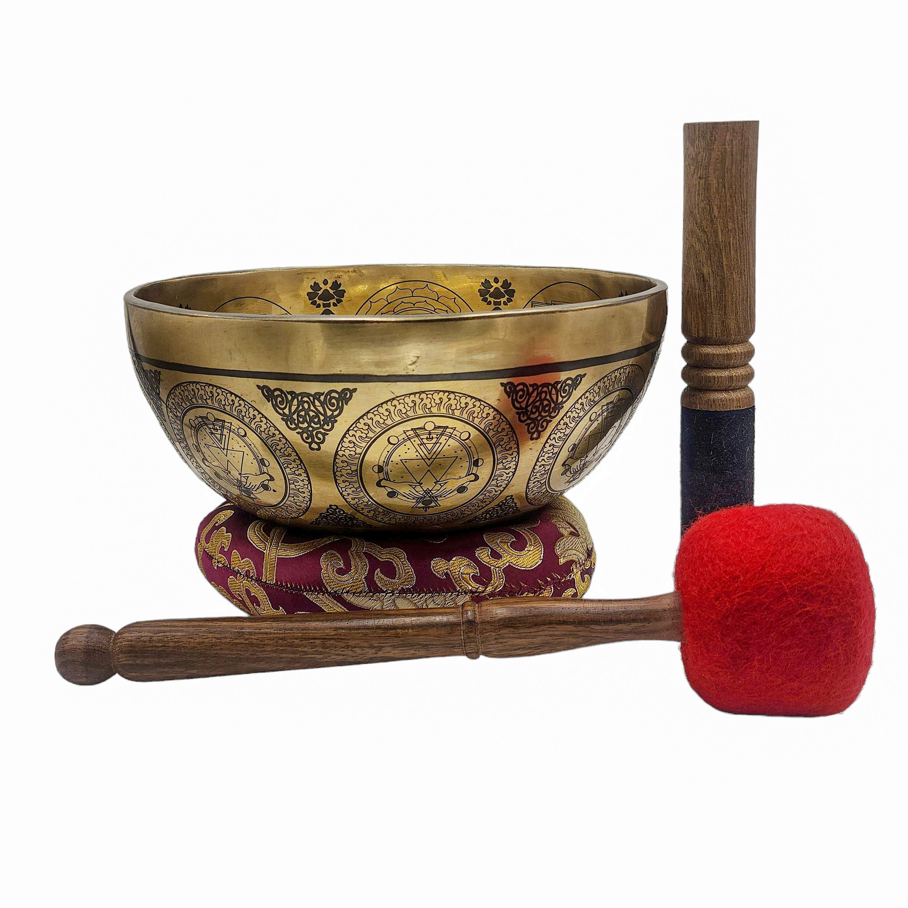 Singing Bowl, Buddhist Hand Beaten, <span Style=