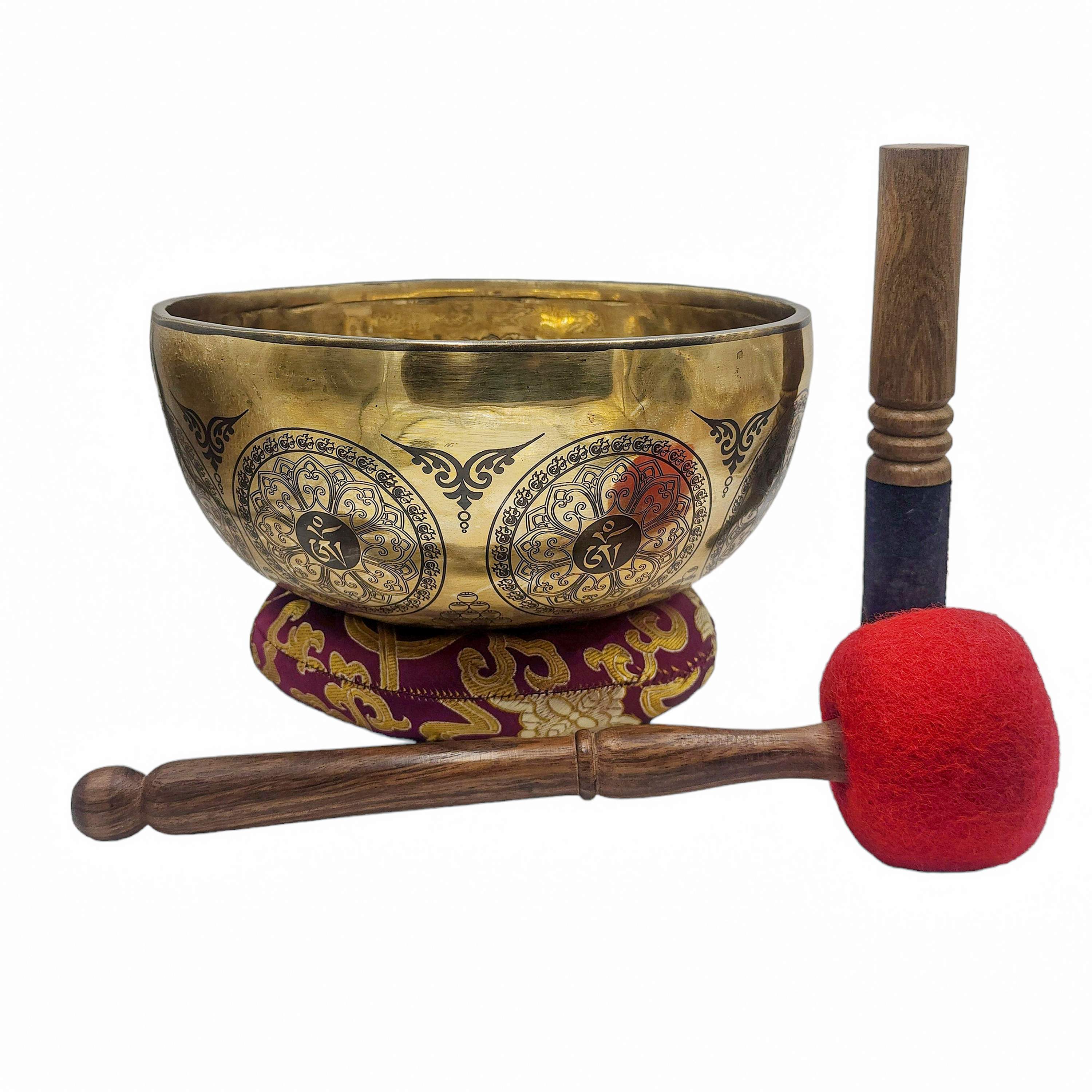 Singing Bowl, Buddhist Hand Beaten, <span Style=