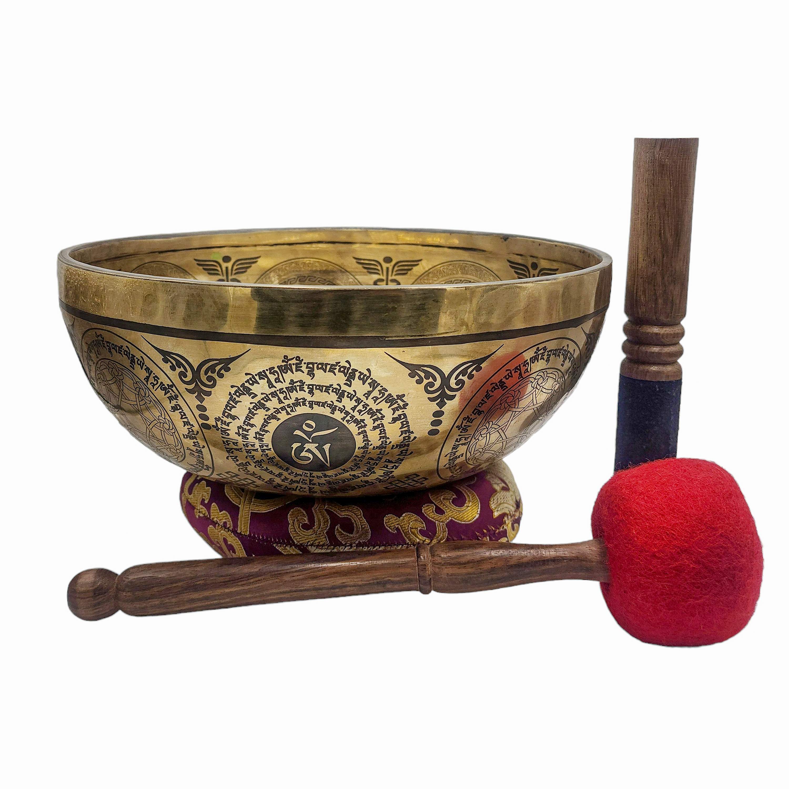 Singing Bowl, Buddhist Hand Beaten, <span Style=