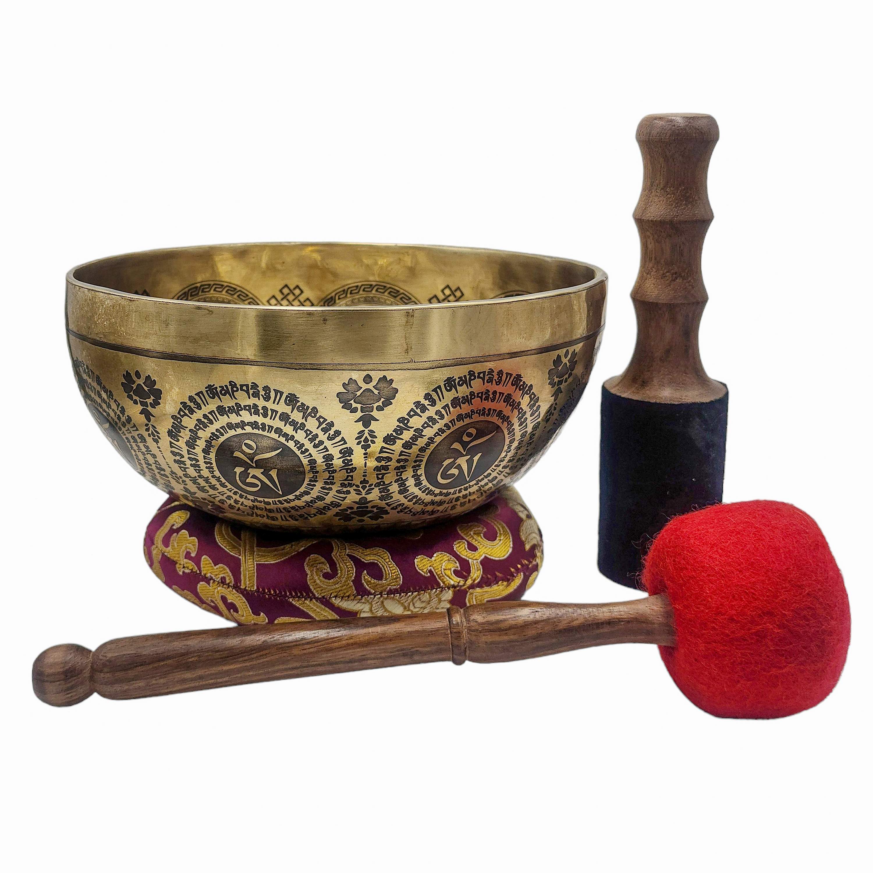 Singing Bowl, Buddhist Hand Beaten, <span Style=