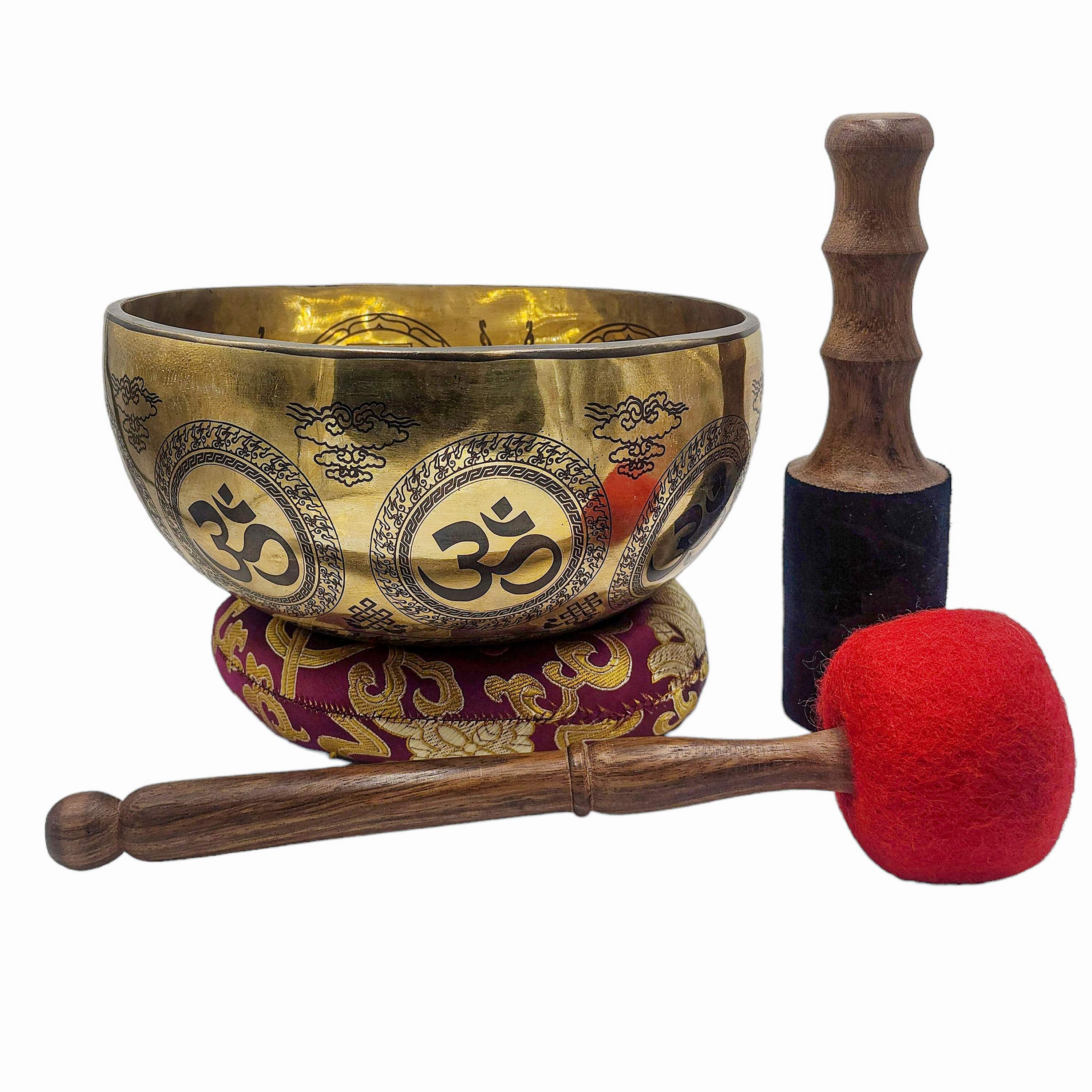 Singing Bowl, Buddhist Hand Beaten, <span Style=