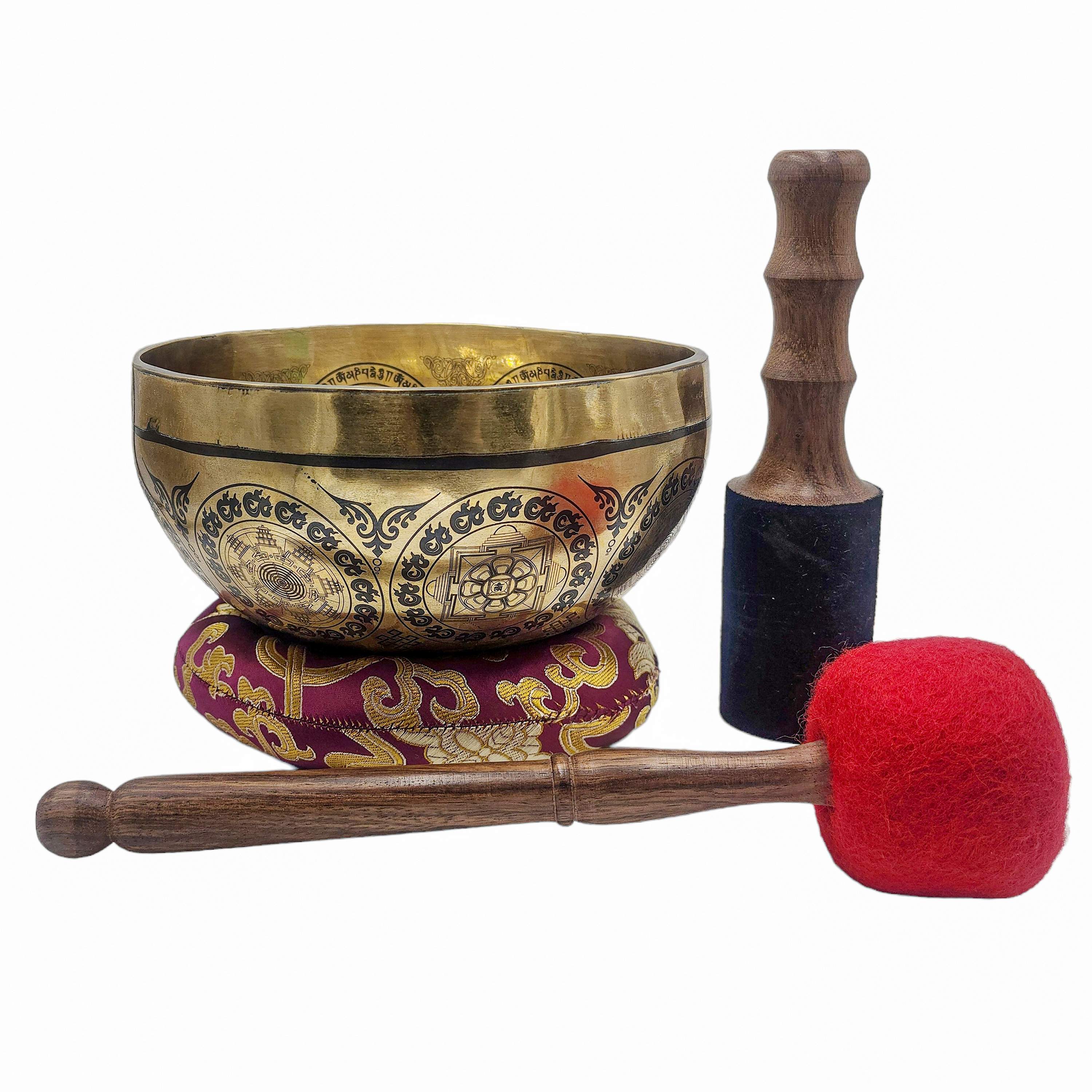 Singing Bowl, Buddhist Hand Beaten, <span Style=