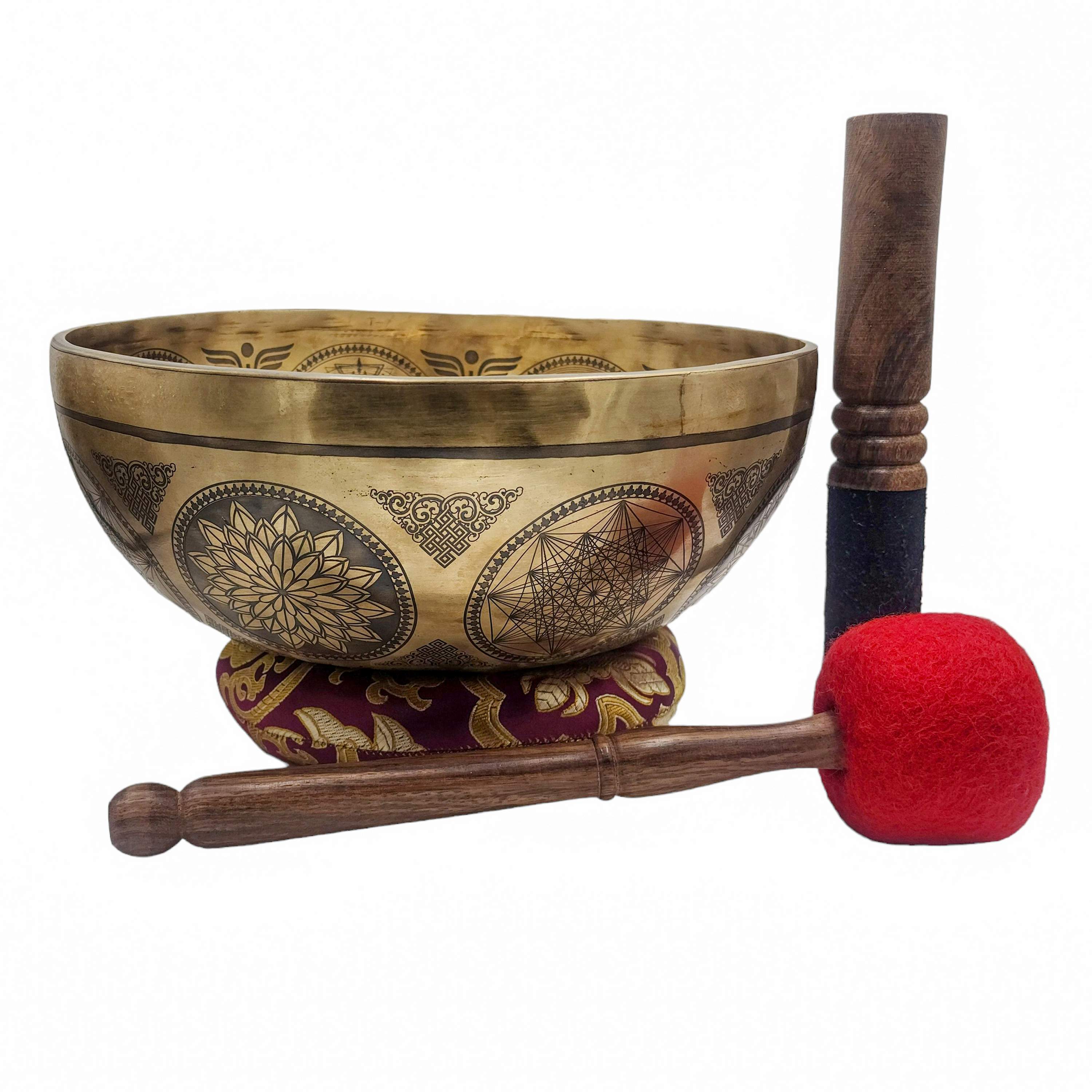 Singing Bowl, Buddhist Hand Beaten, <span Style=