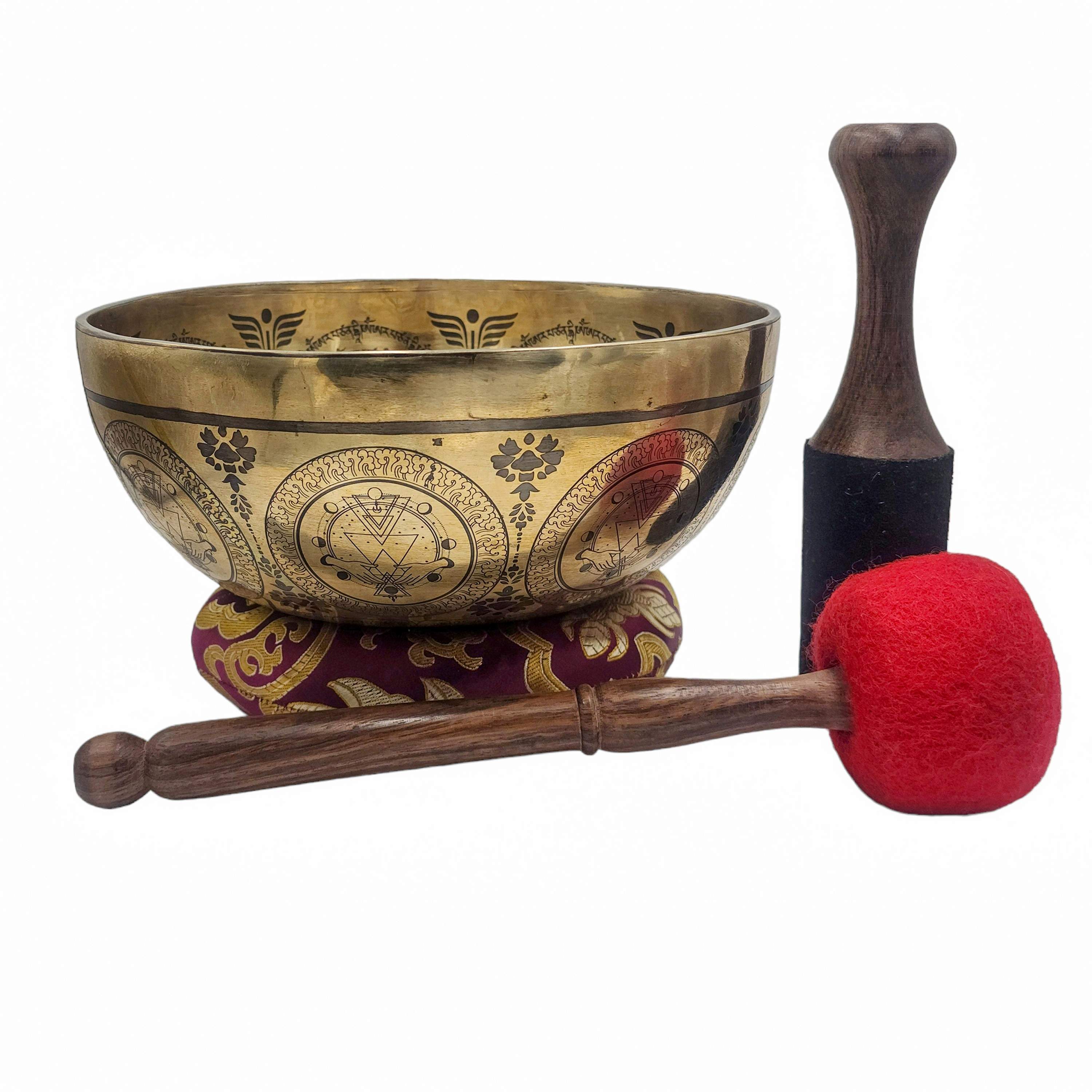 Singing Bowl, Buddhist Hand Beaten, <span Style=