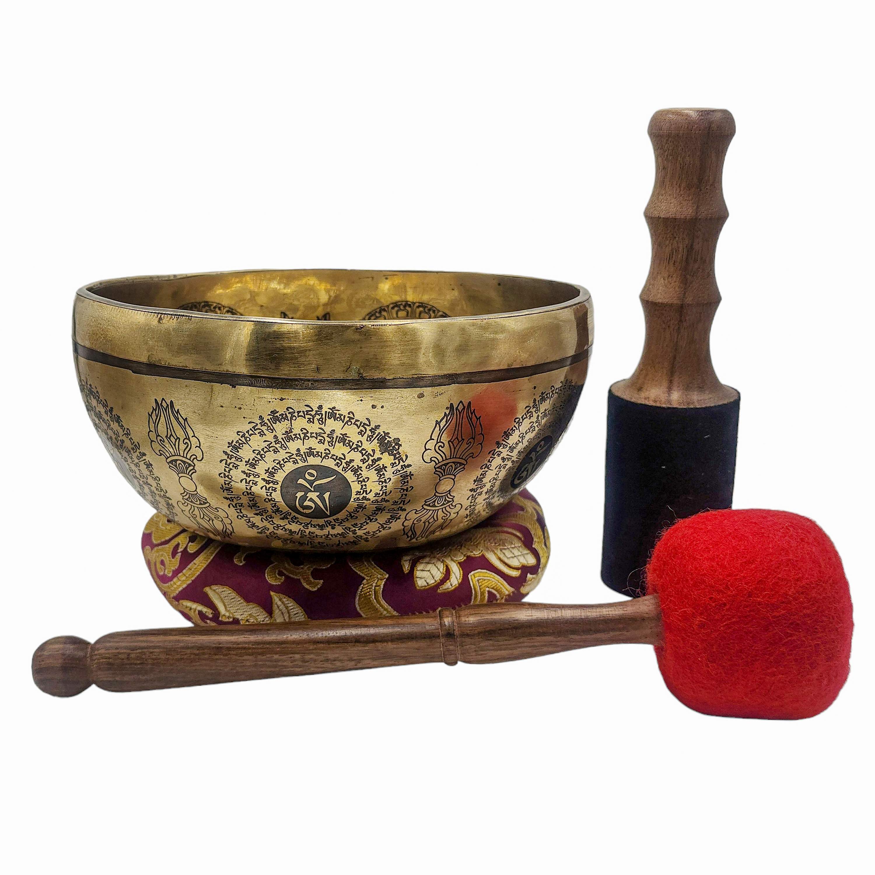 Singing Bowl, Buddhist Hand Beaten, <span Style=