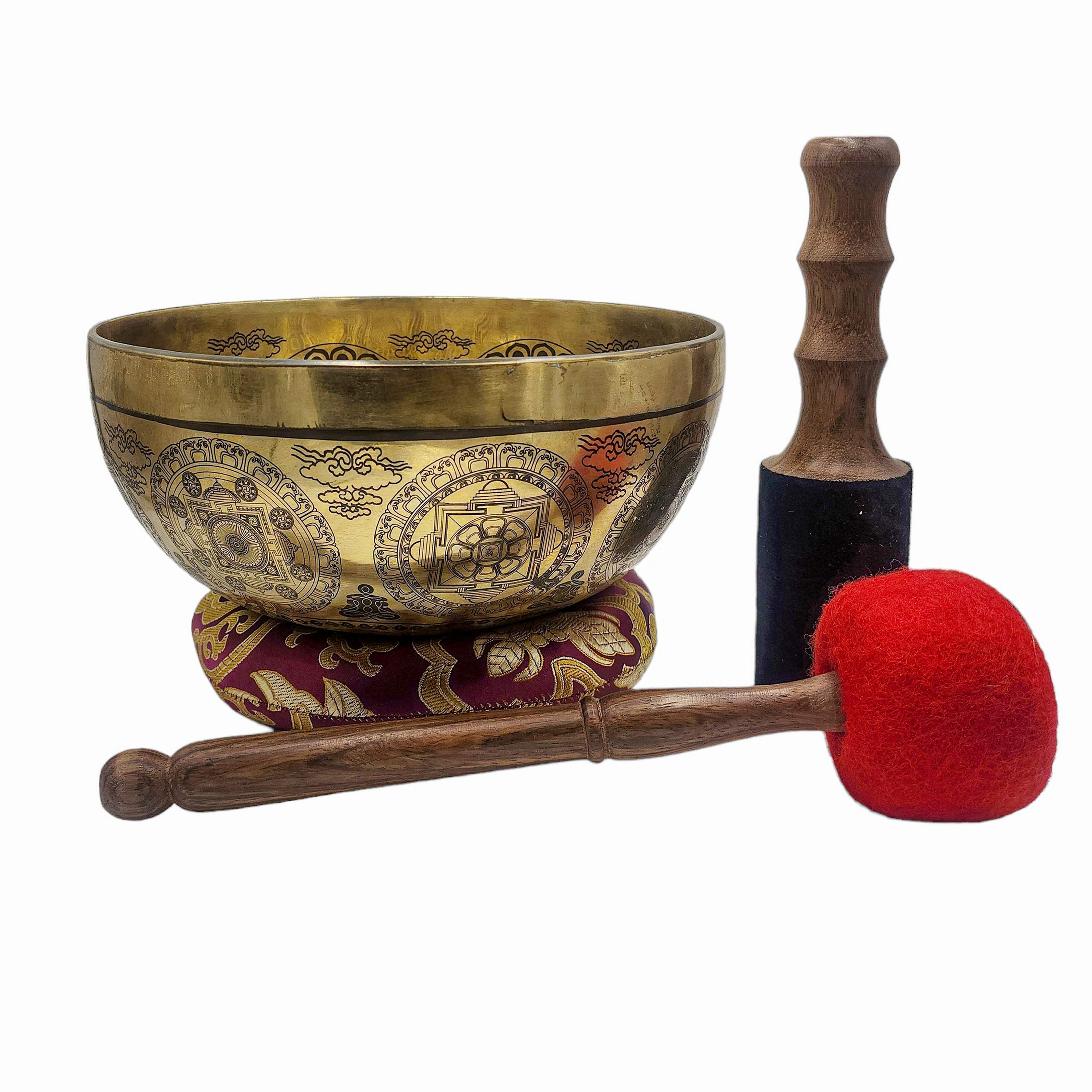 Singing Bowl, Buddhist Hand Beaten, <span Style=