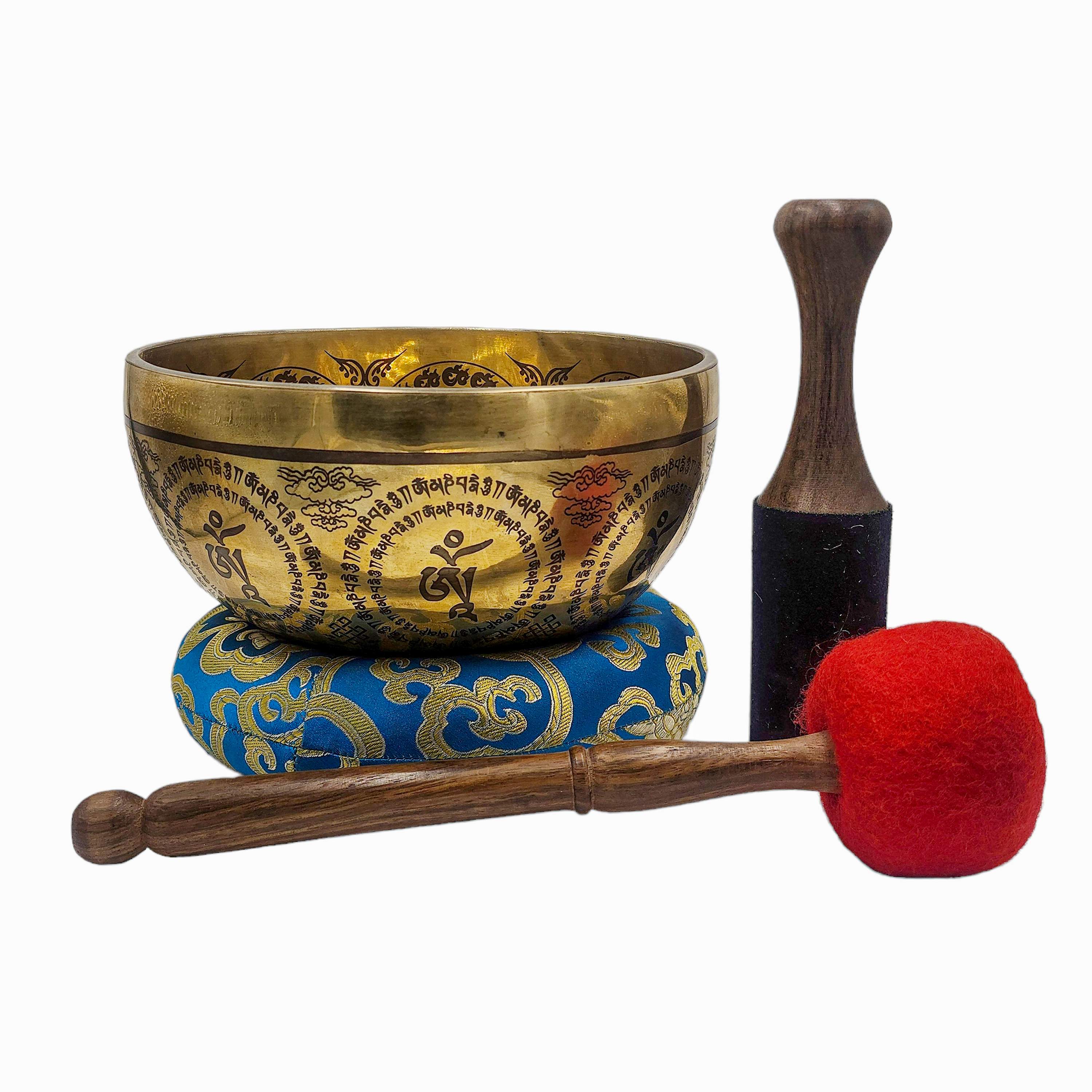 Singing Bowl, Buddhist Hand Beaten, <span Style=