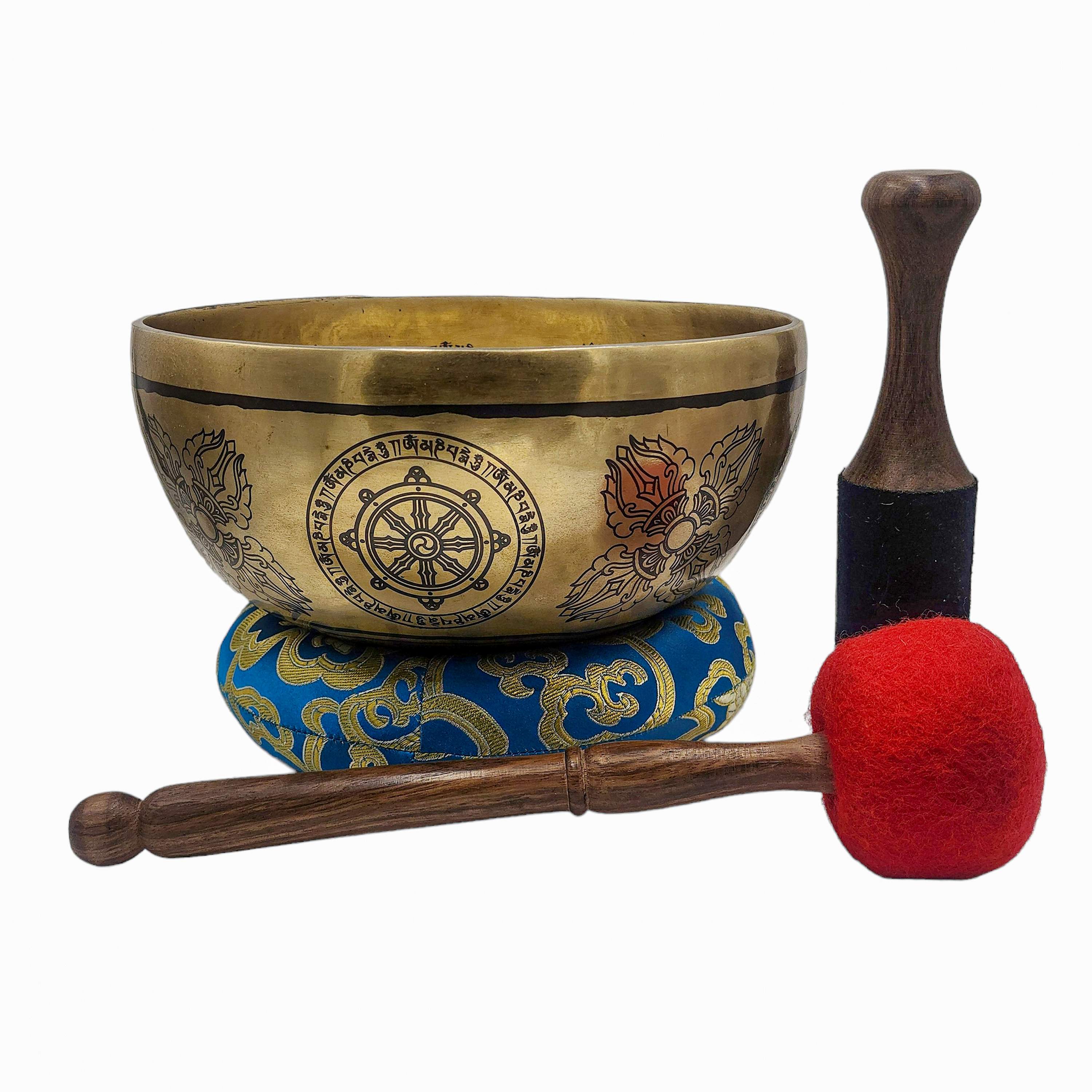 Singing Bowl, Buddhist Hand Beaten, <span Style=