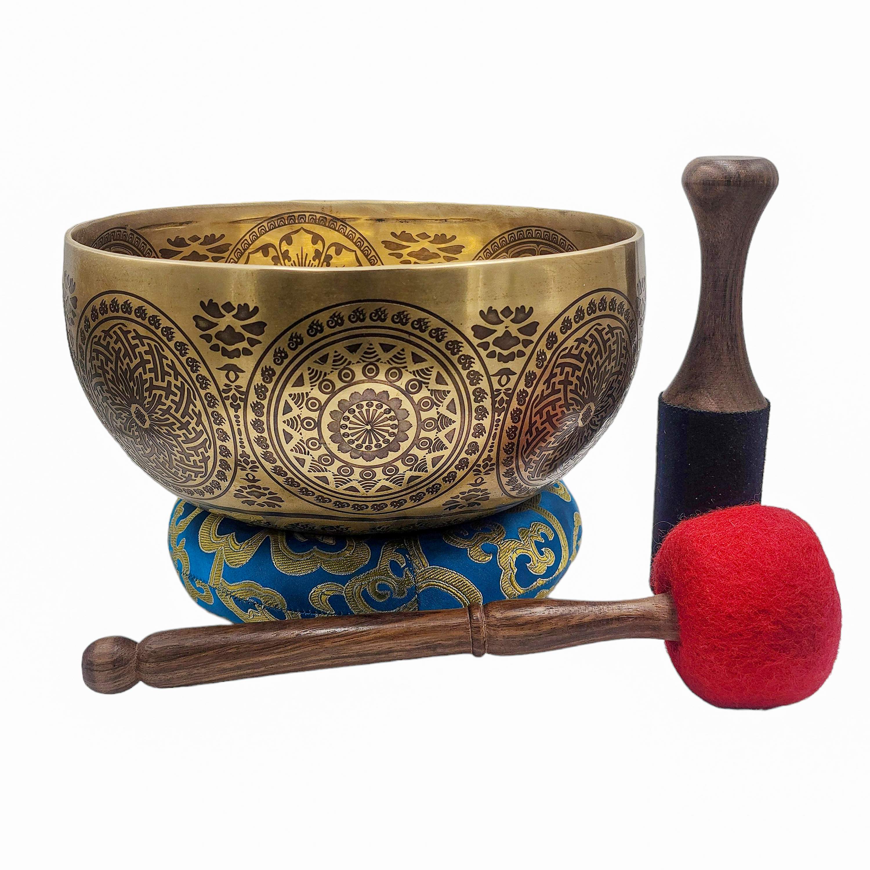 Singing Bowl, Buddhist Hand Beaten, <span Style=