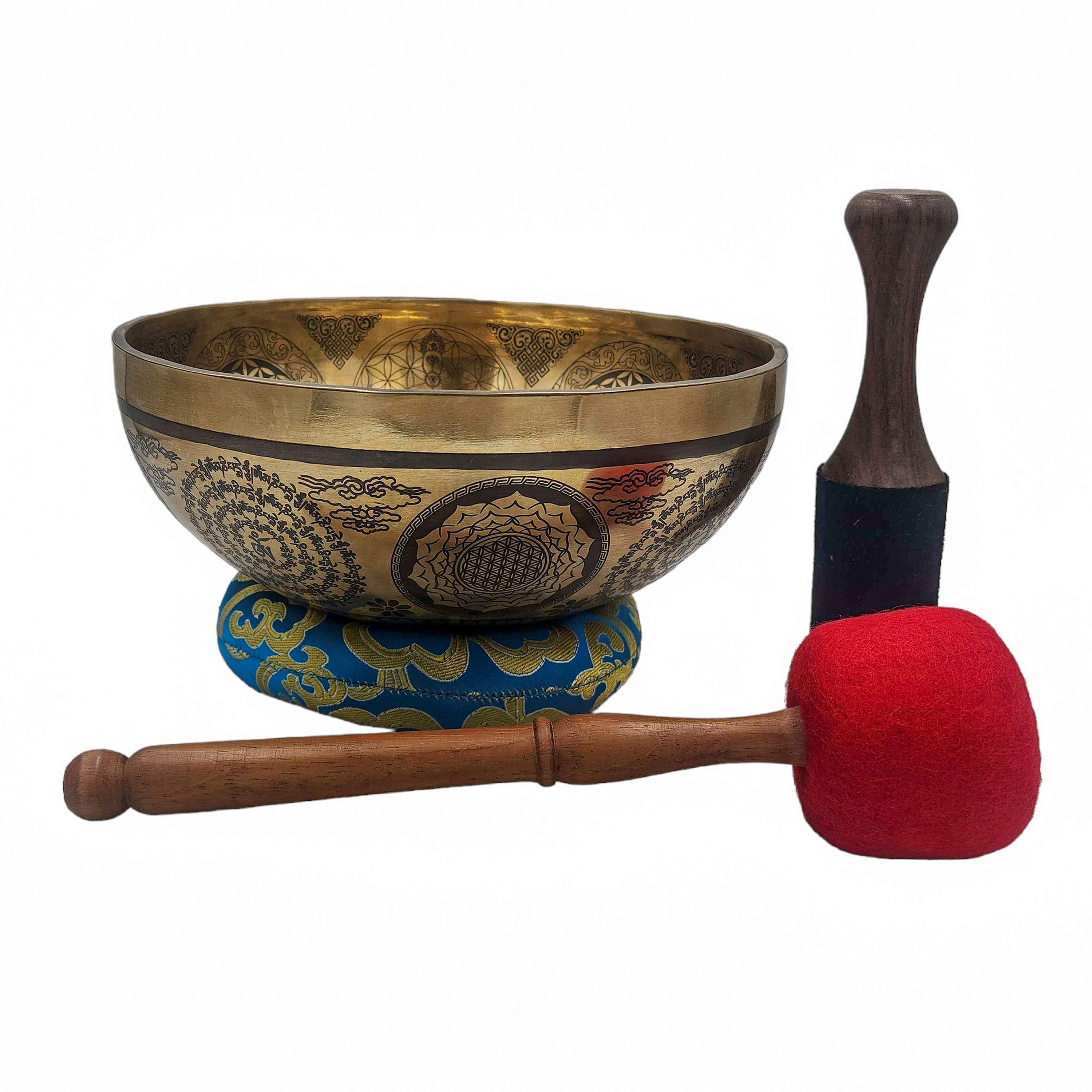 Singing Bowl, Buddhist Hand Beaten, <span Style=