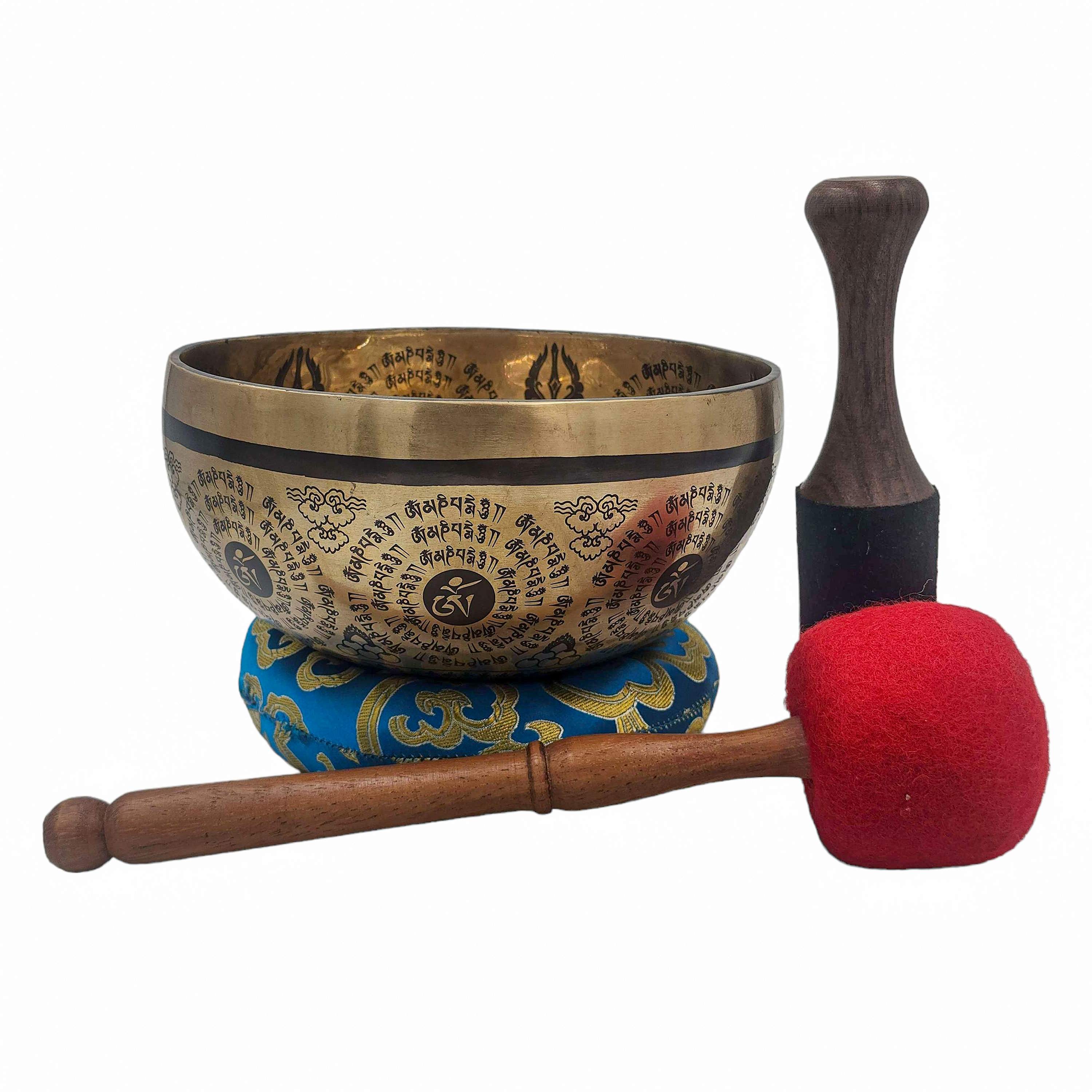 Singing Bowl, Buddhist Hand Beaten, <span Style=