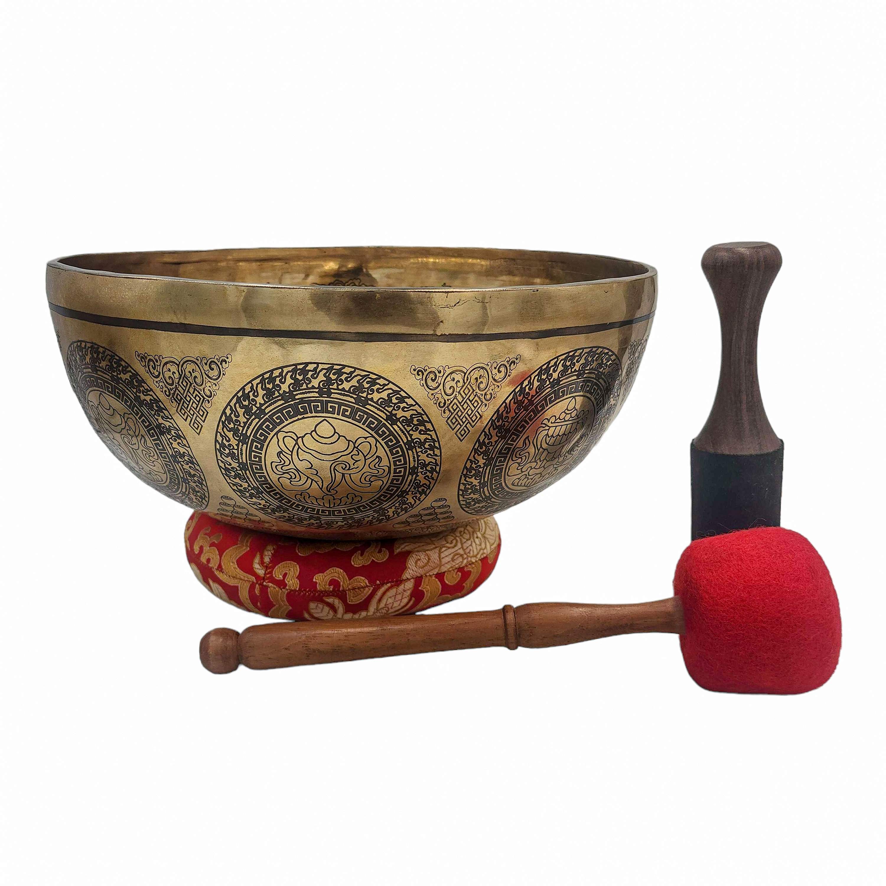 Singing Bowl, Buddhist Hand Beaten, <span Style=