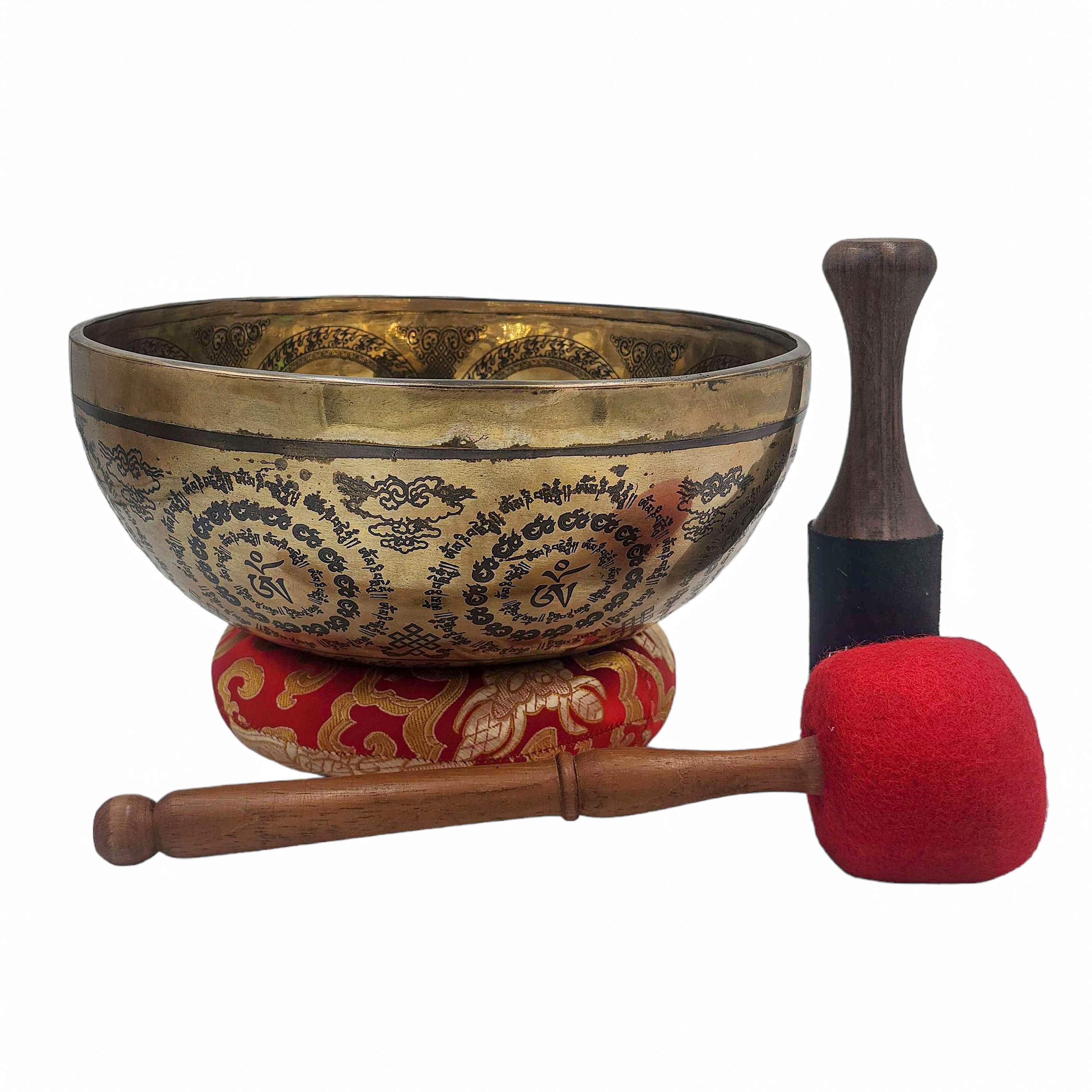 Singing Bowl, Buddhist Hand Beaten, <span Style=