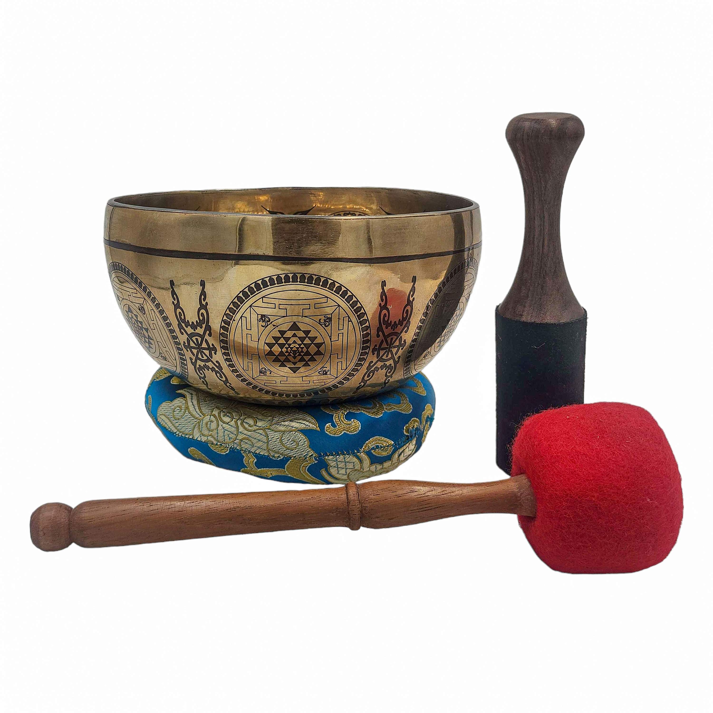 Singing Bowl, Buddhist Hand Beaten, <span Style=