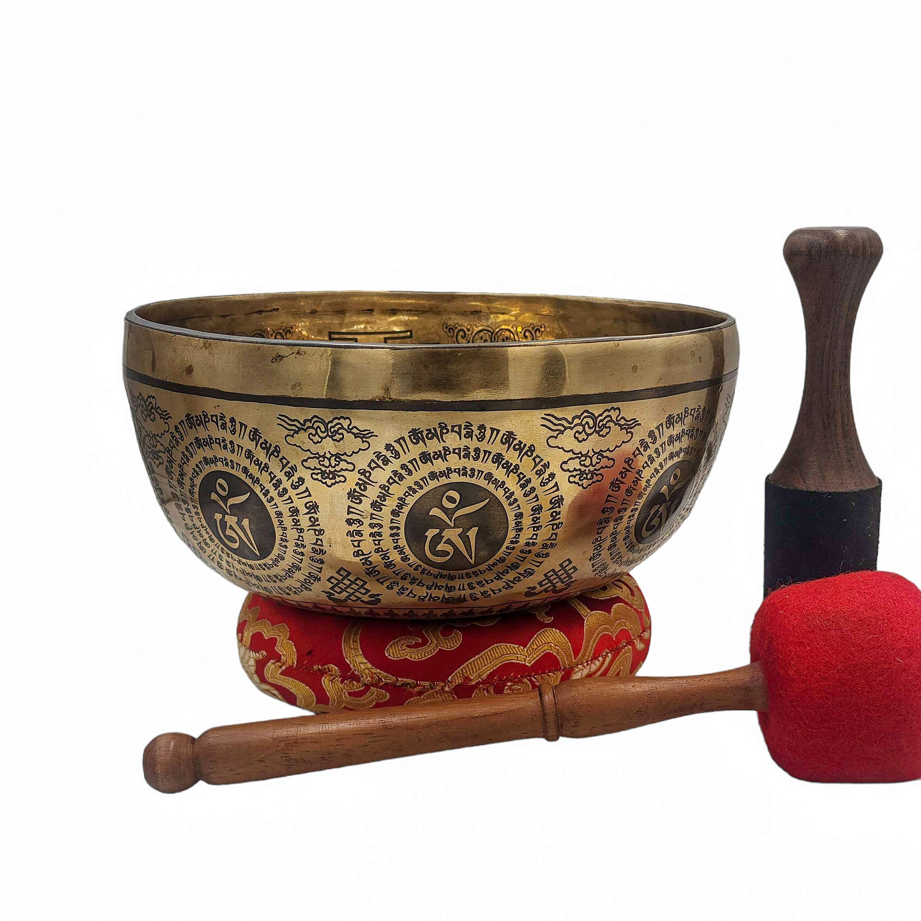 Singing Bowl, Buddhist Hand Beaten, <span Style=