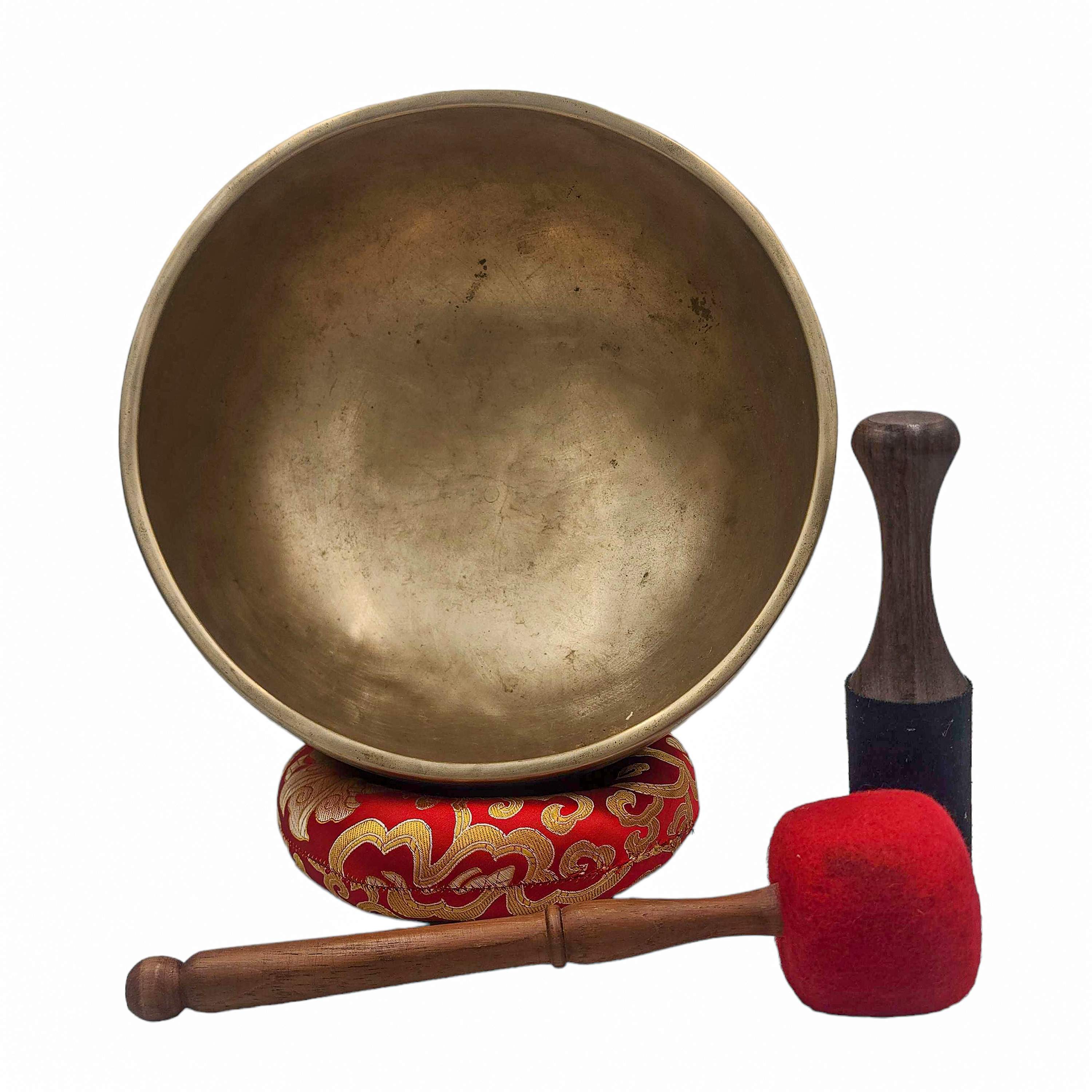 Jambati Singing Bowl, Buddhist Hand Beaten, Sound Note D, 155 Hz