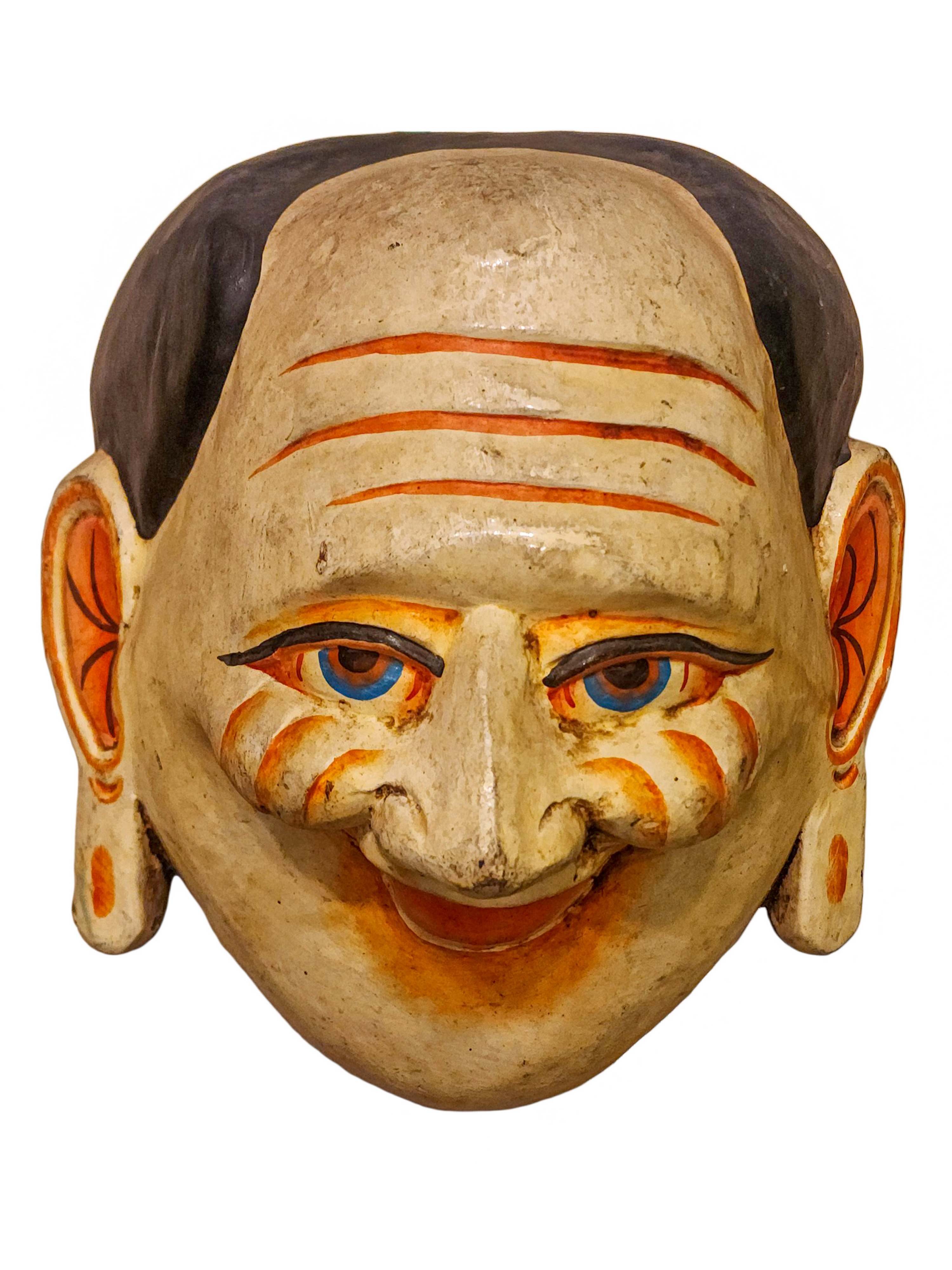 joker, Handmade Wooden Mask, Wall Hanging, painted, Poplar Wood
