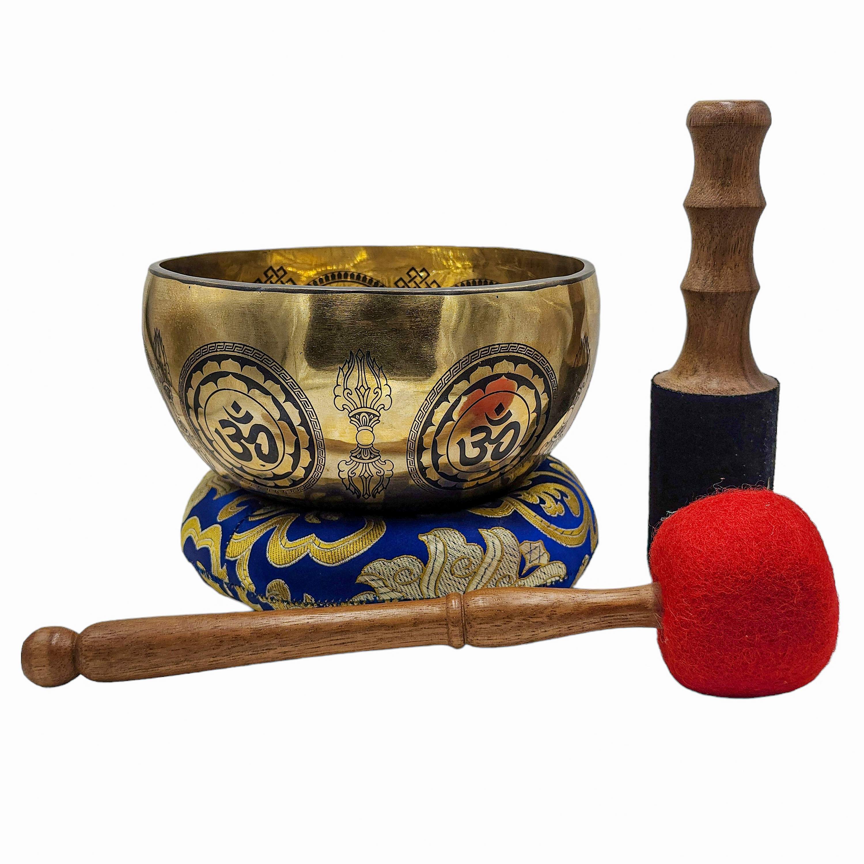 Singing Bowl, Buddhist Hand Beaten, <span Style=