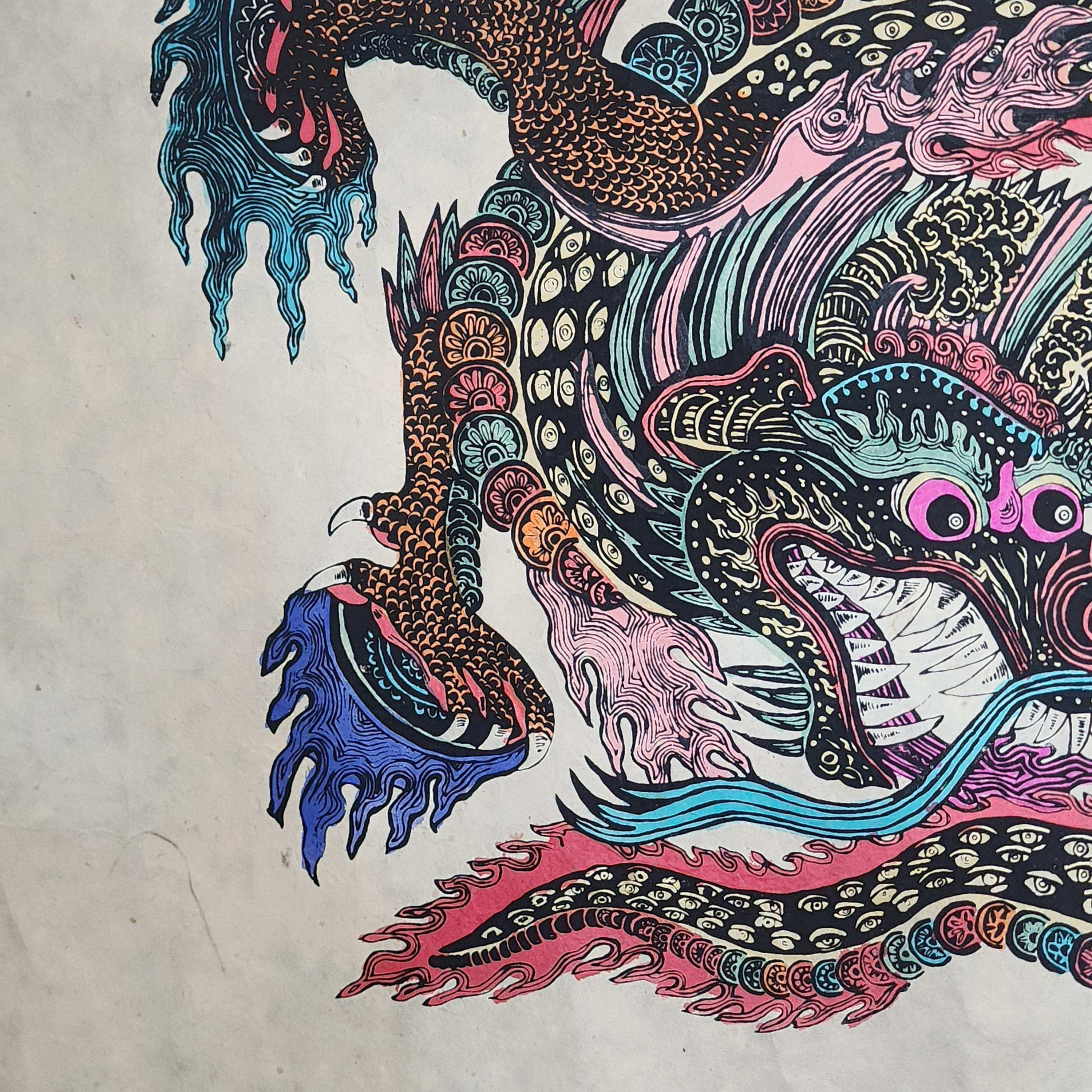 Paper Thangka, Buddhist Traditional Painting, Hand Painted