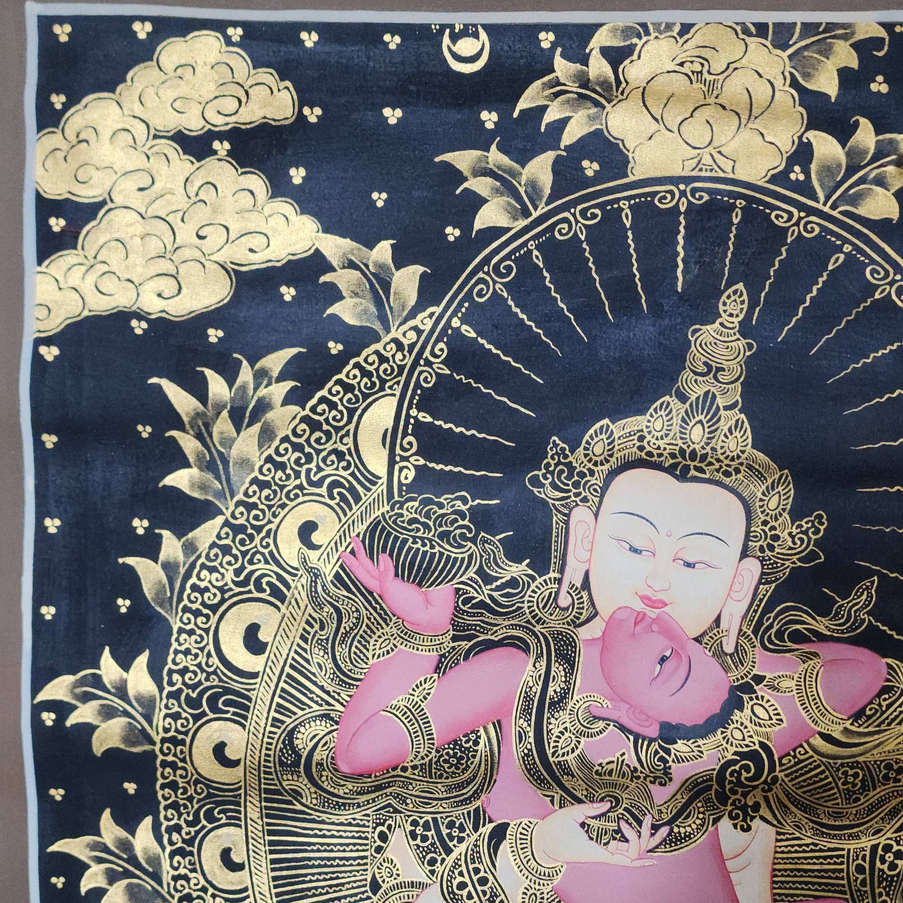 Vajrasattva, Buddhist Traditional Painting, Hand Painted