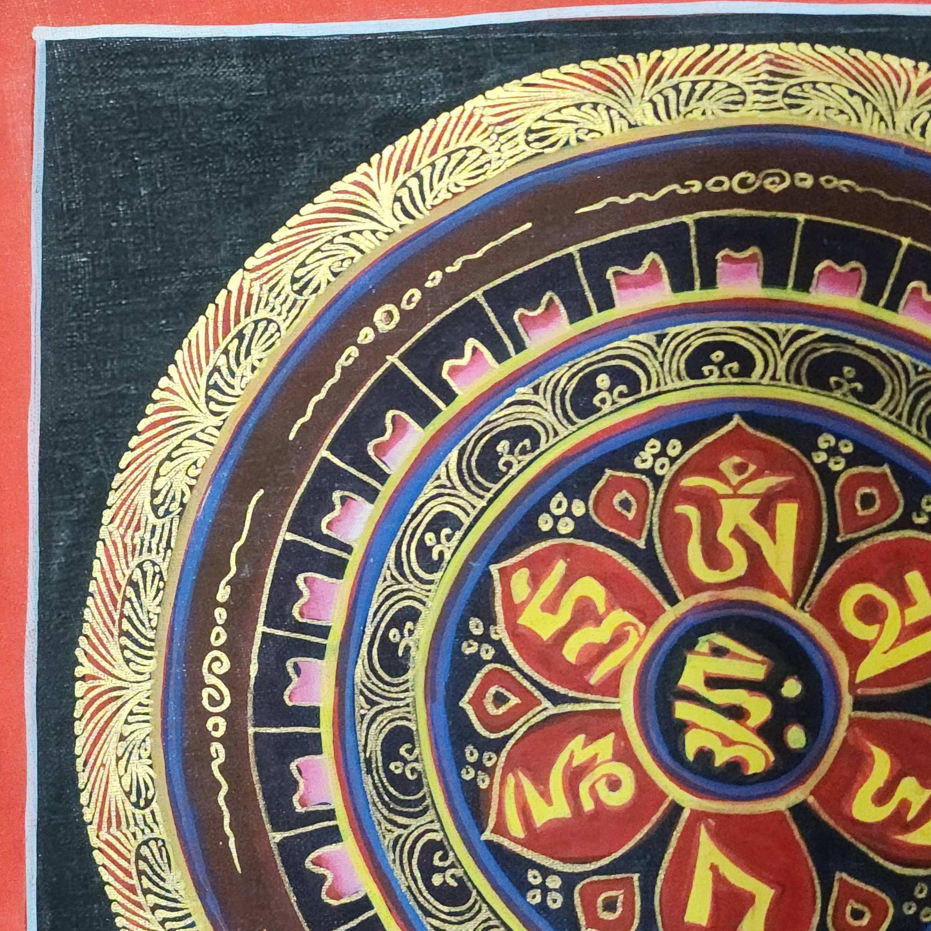 Mandala, Buddhist Traditional Painting, Hand Painted