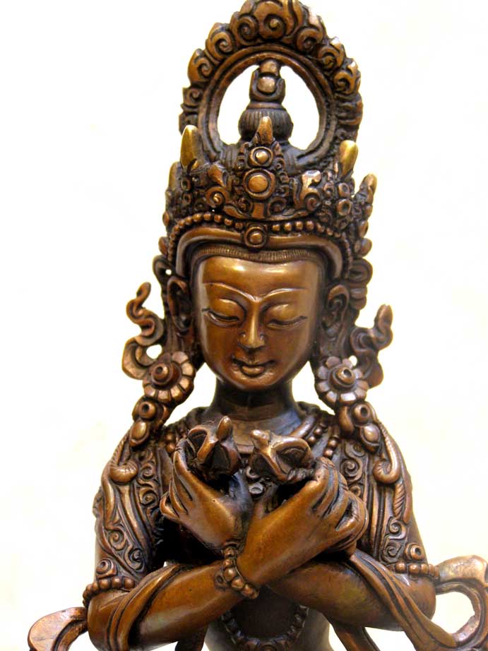 Vajradhara Statue, chocolate Oxidized, sold