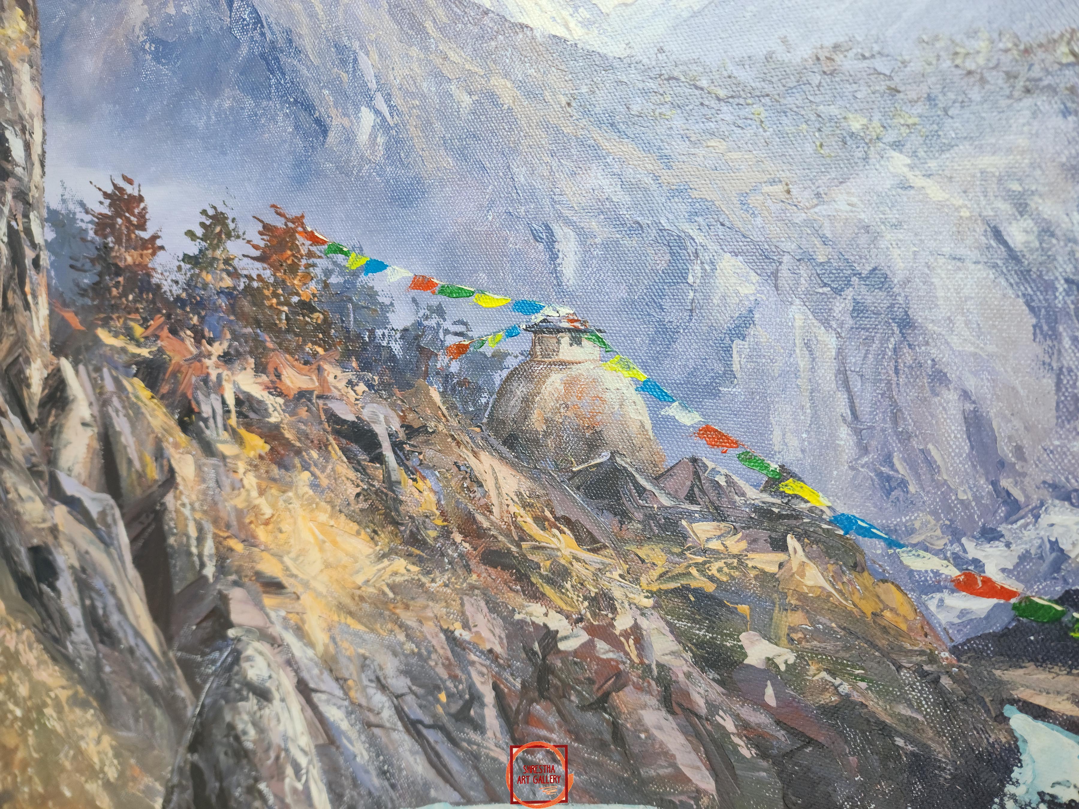 Oil Painting, Mt Everest Kalapathhar Route <span Style=