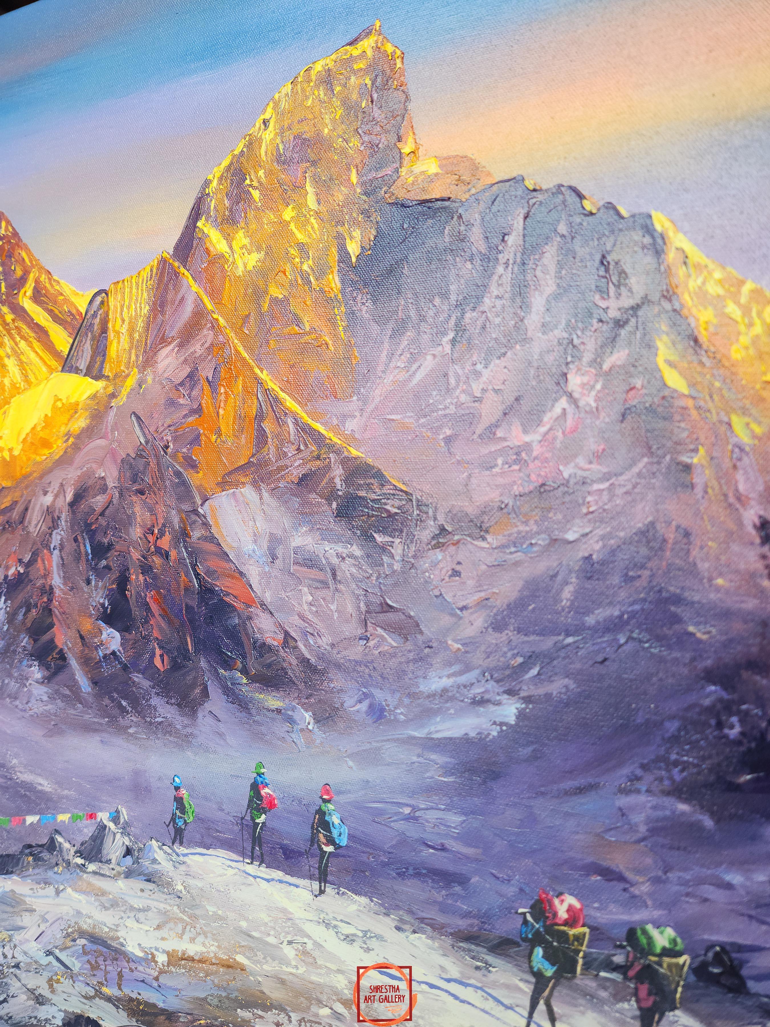 Oil Painting, Mt Everest <span Style=