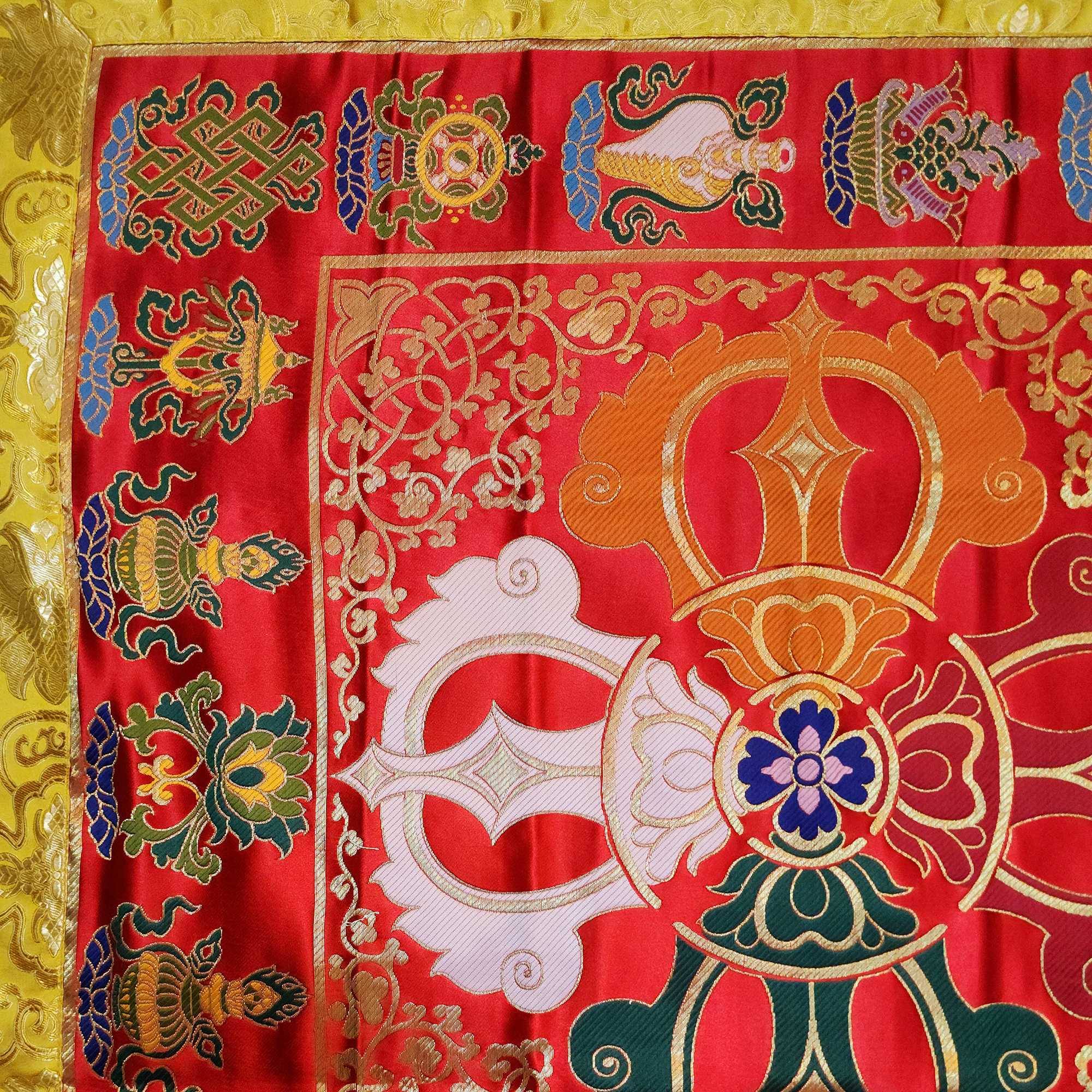 Tibetan Cochin Brocade Table Cloth <span Style=