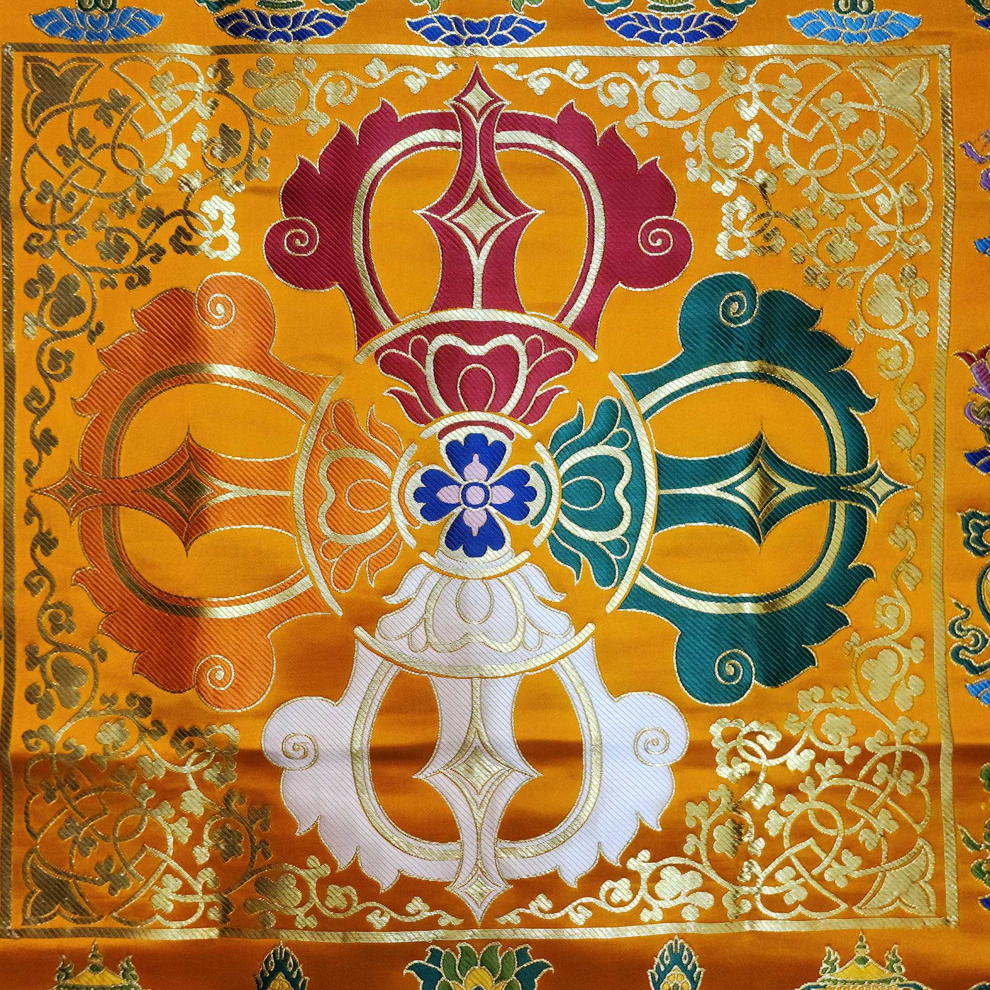 Tibetan Cochin Brocade Table Cloth <span Style=