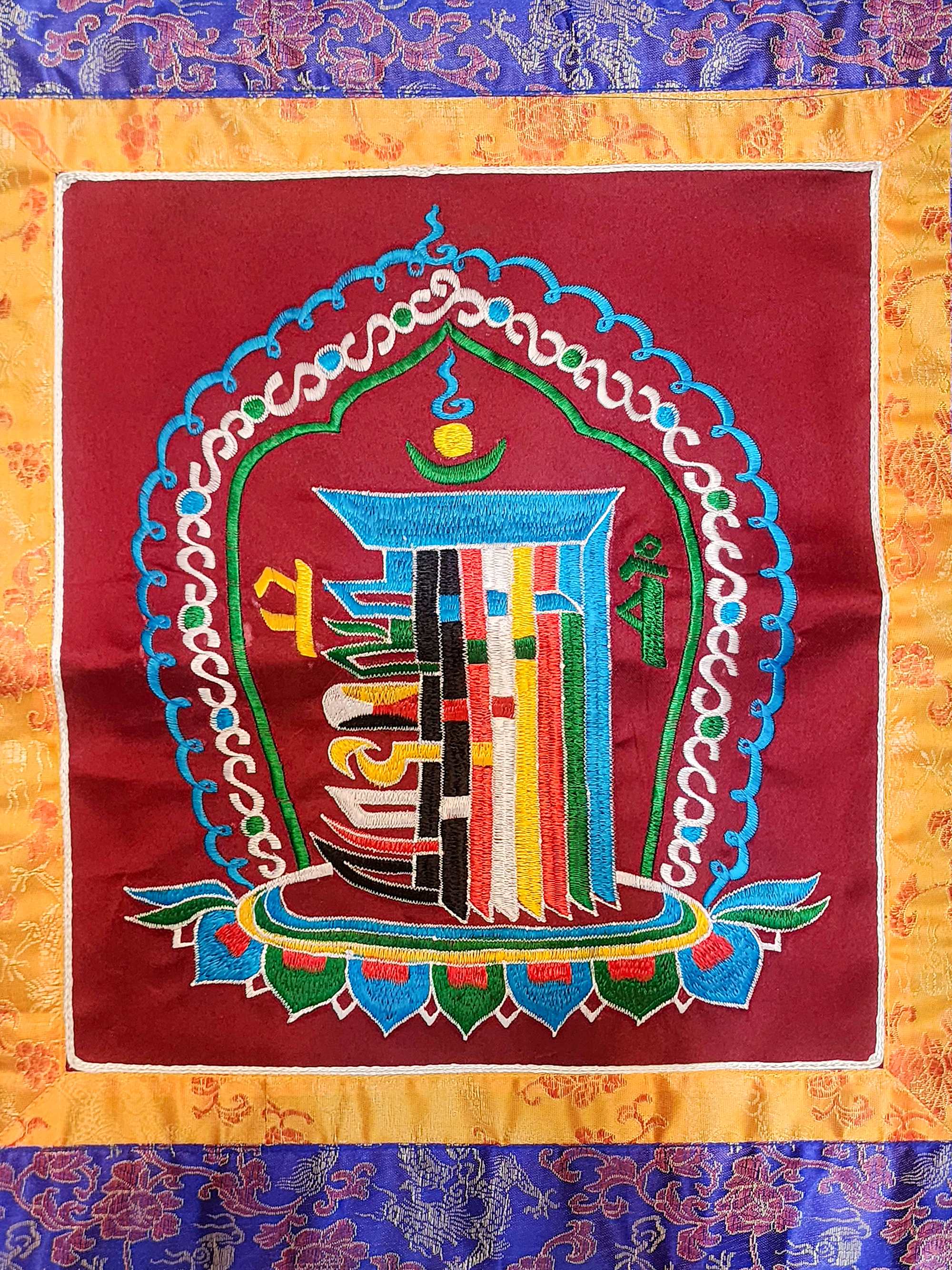 Tibetan Cochin Brocade Wall Hanging <span Style=