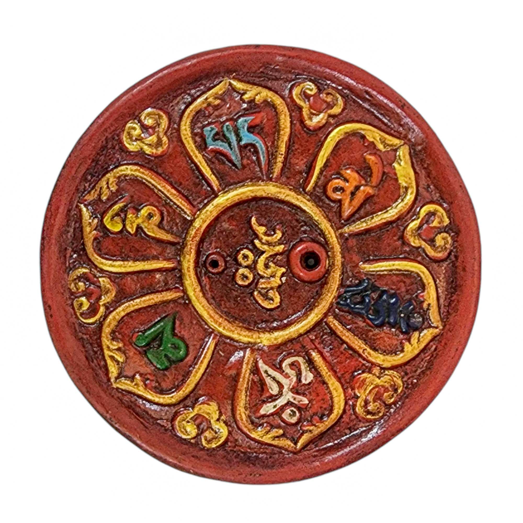 Clay Incense Burner, Painted