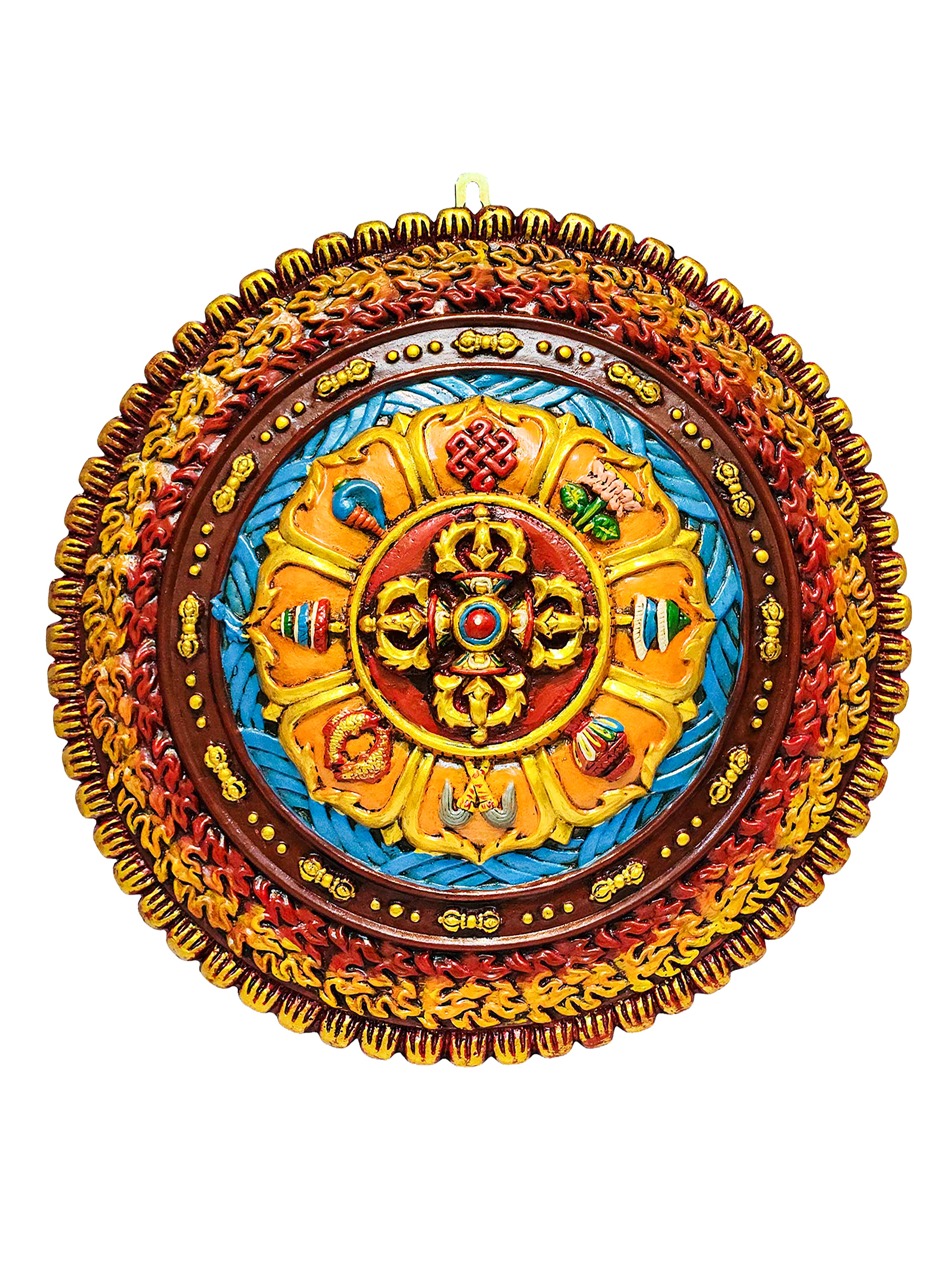 Tibetan Wooden Wall Hanging <span Style=