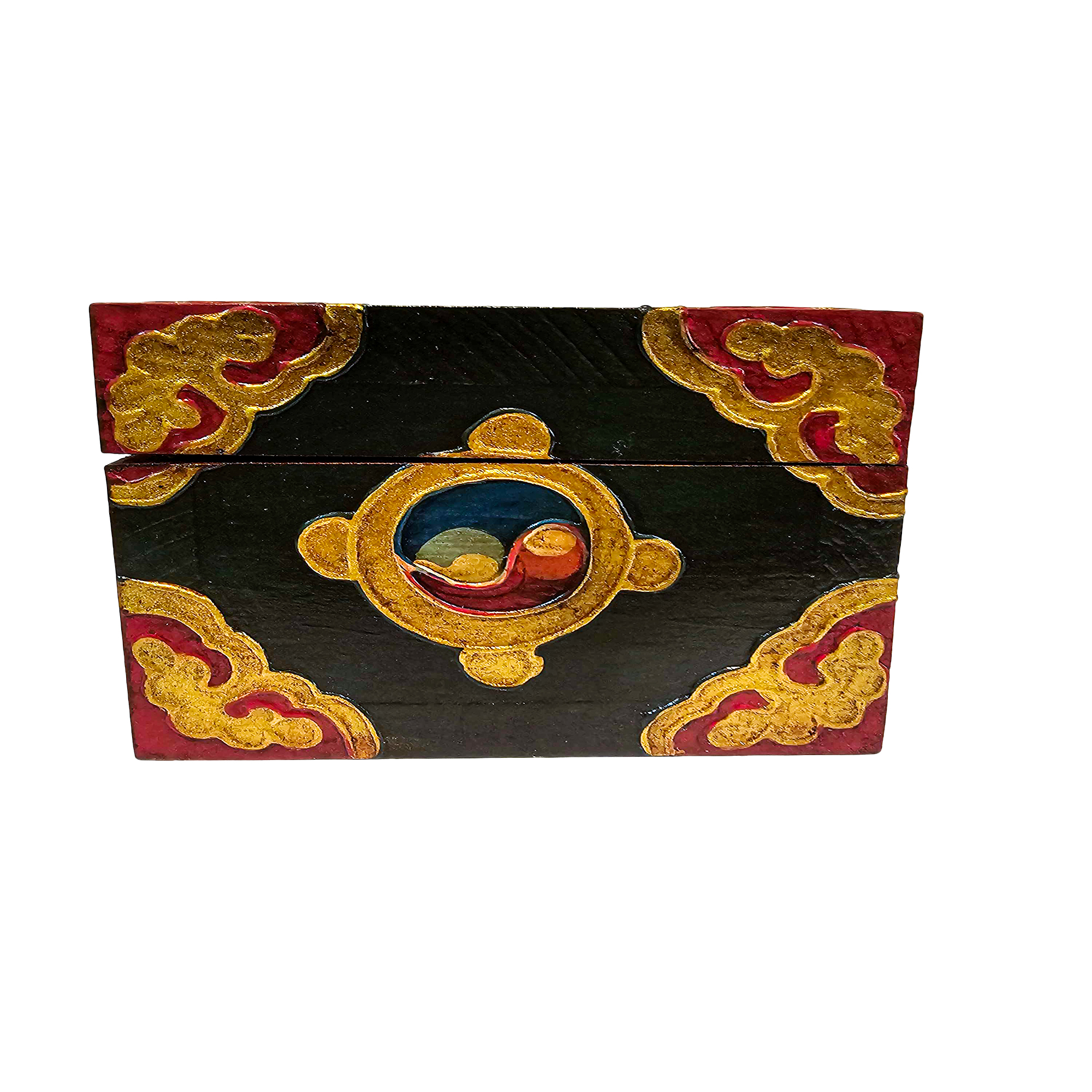 Tibetan Ritual Wooden <span Style=