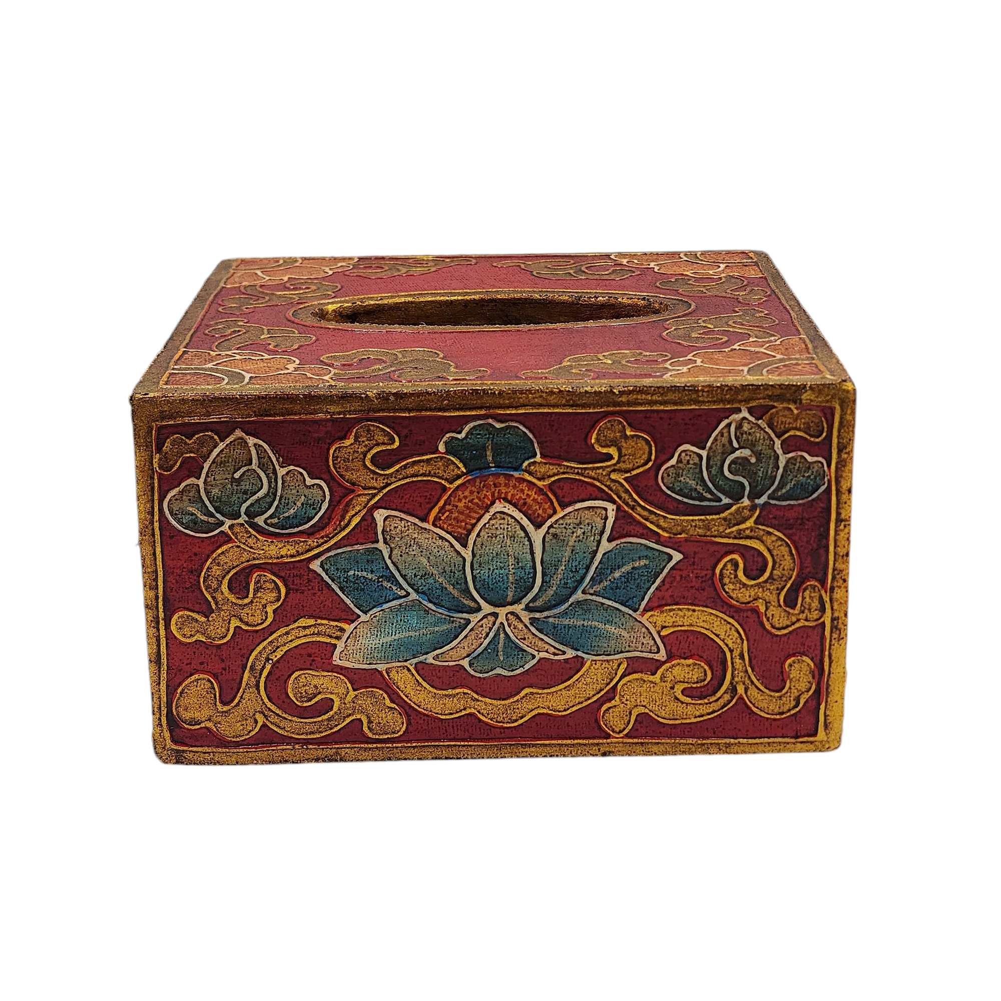 Wooden Serviette Napkin Holder, Painted, <span Style=