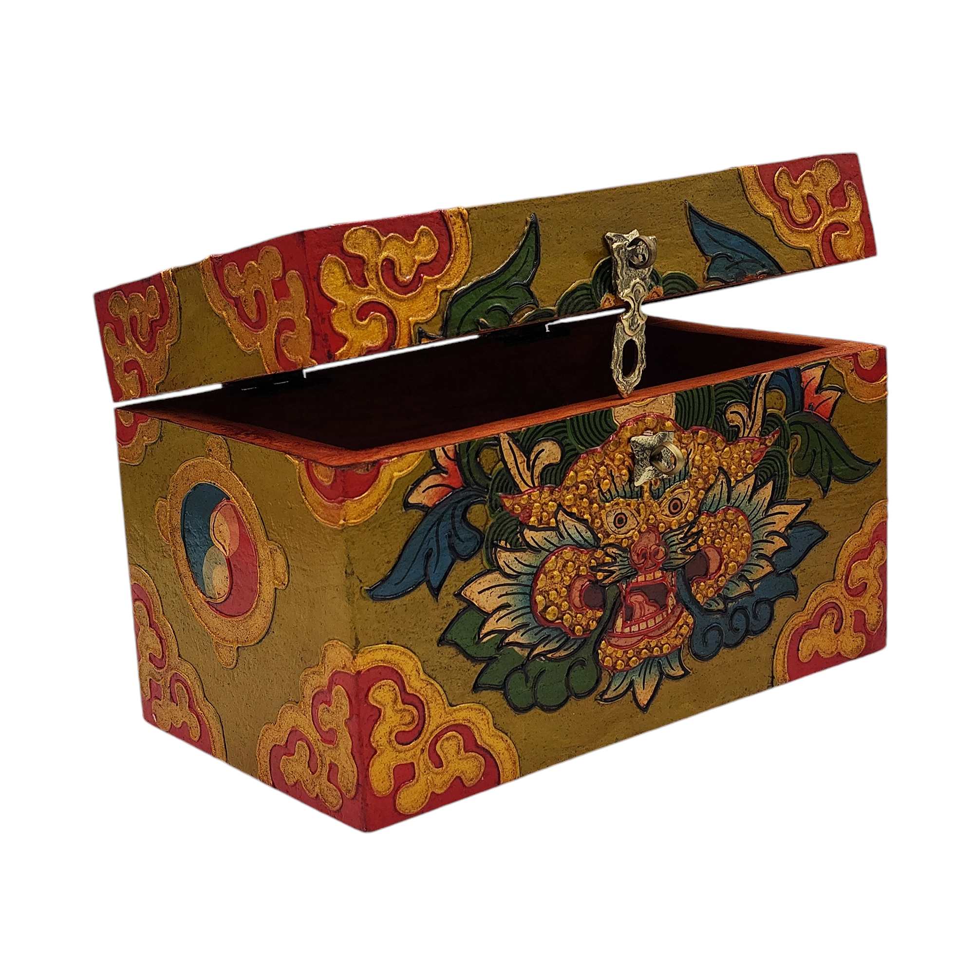 Tibetan Ritual Wooden <span Style=