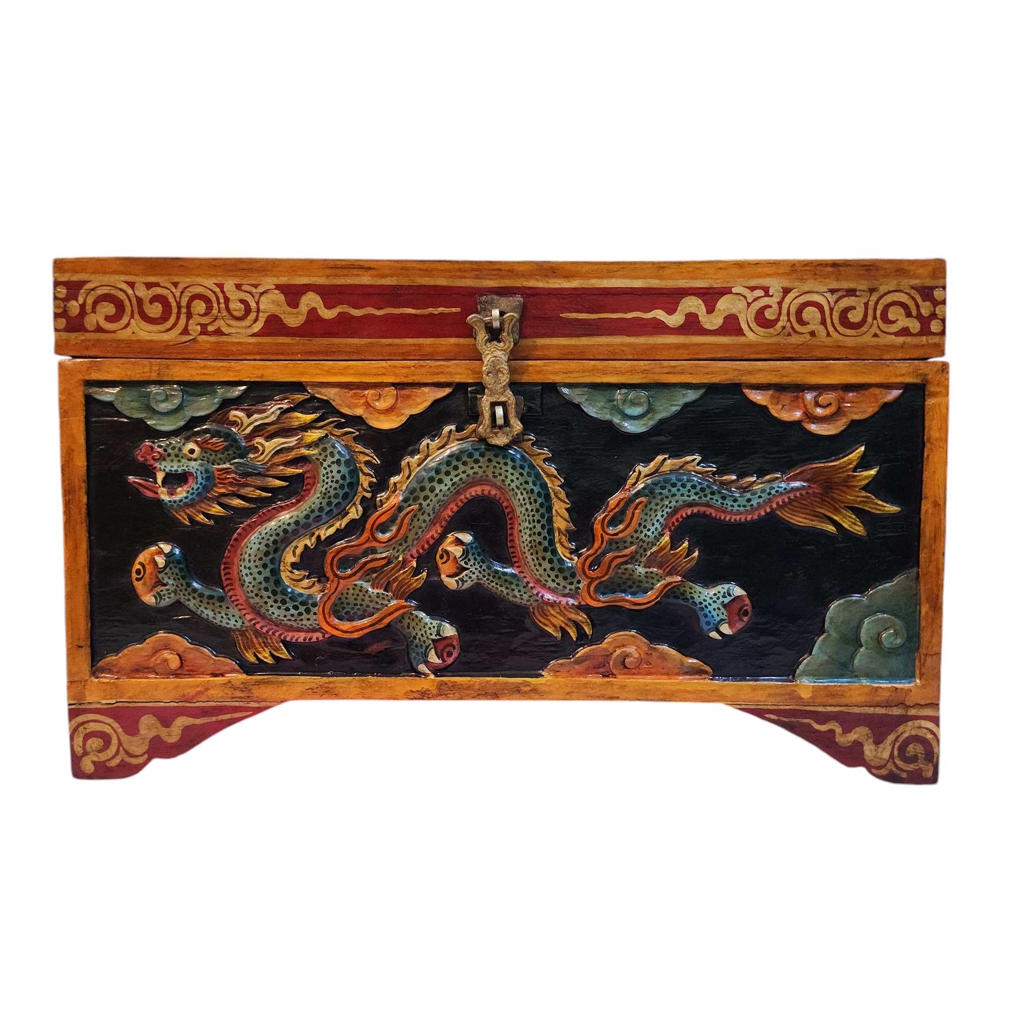 Tibetan Ritual Wooden <span Style=