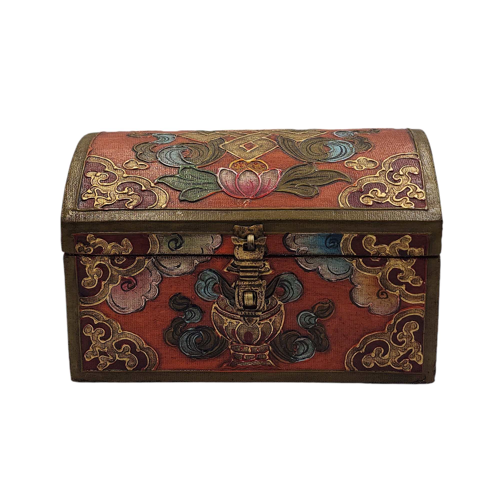 Tibetan Ritual Wooden <span Style=