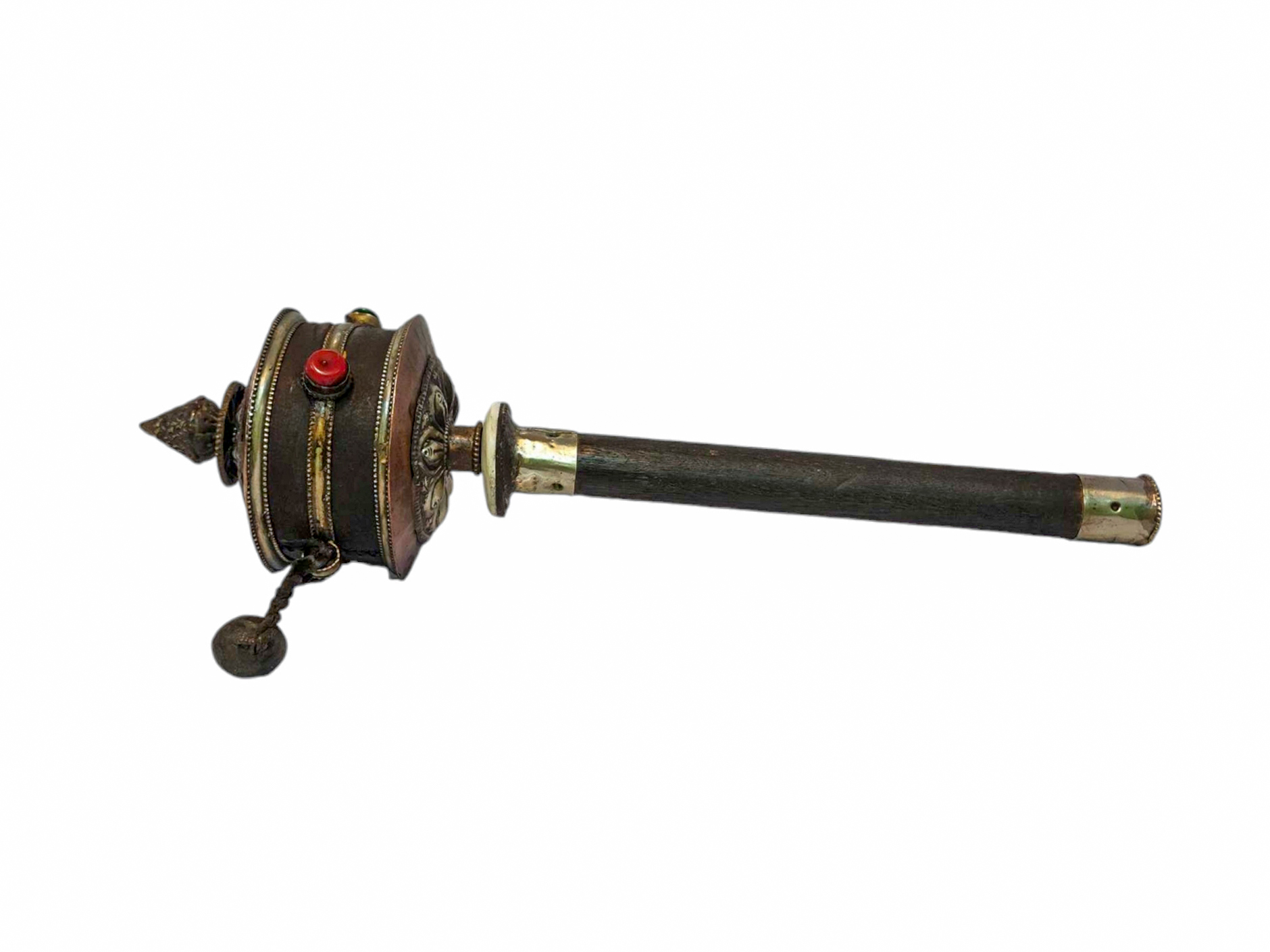 Hand Held Prayer Wheel, Buddhist Handmade Prayer Wheel