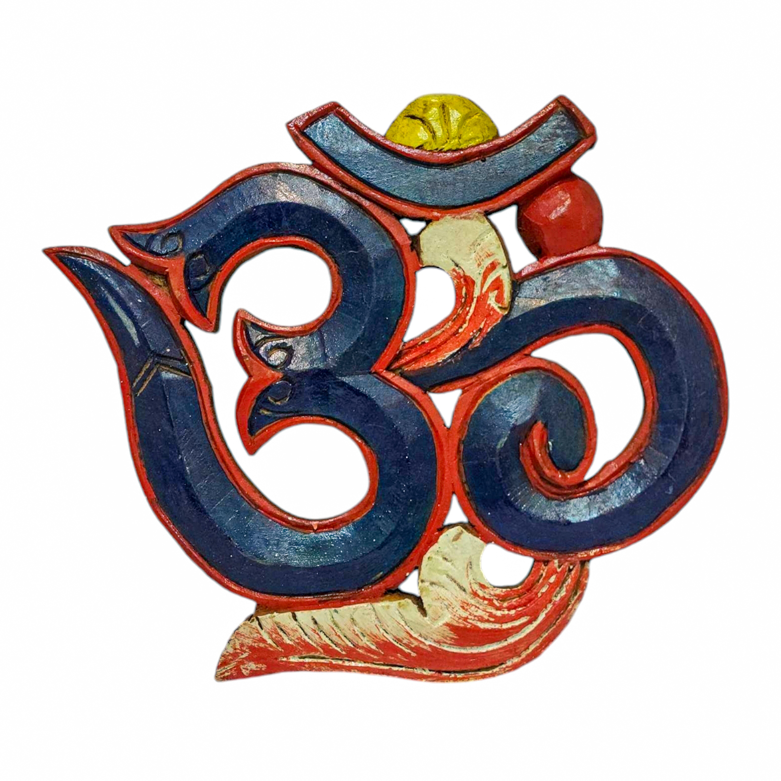 Wooden Om -painted <span Style=