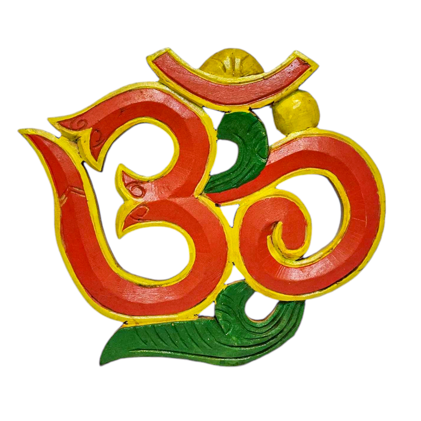 Wooden Om -painted <span Style=