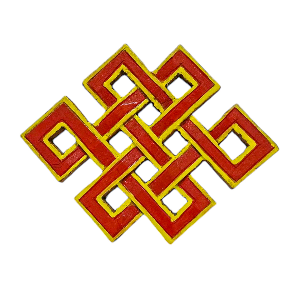 Wooden Endless Knot -painted <span Style=