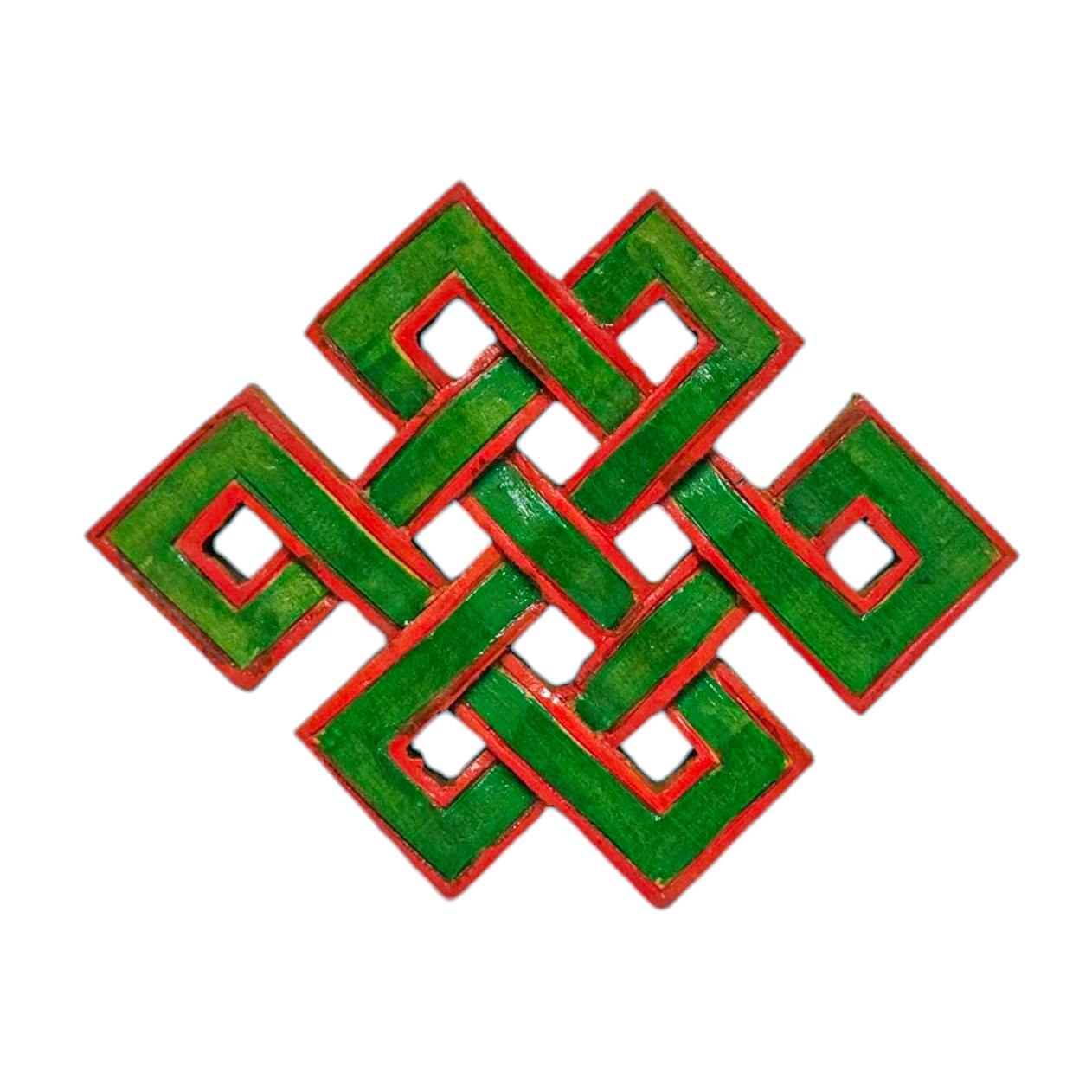 Wooden Endless Knot -painted <span Style=