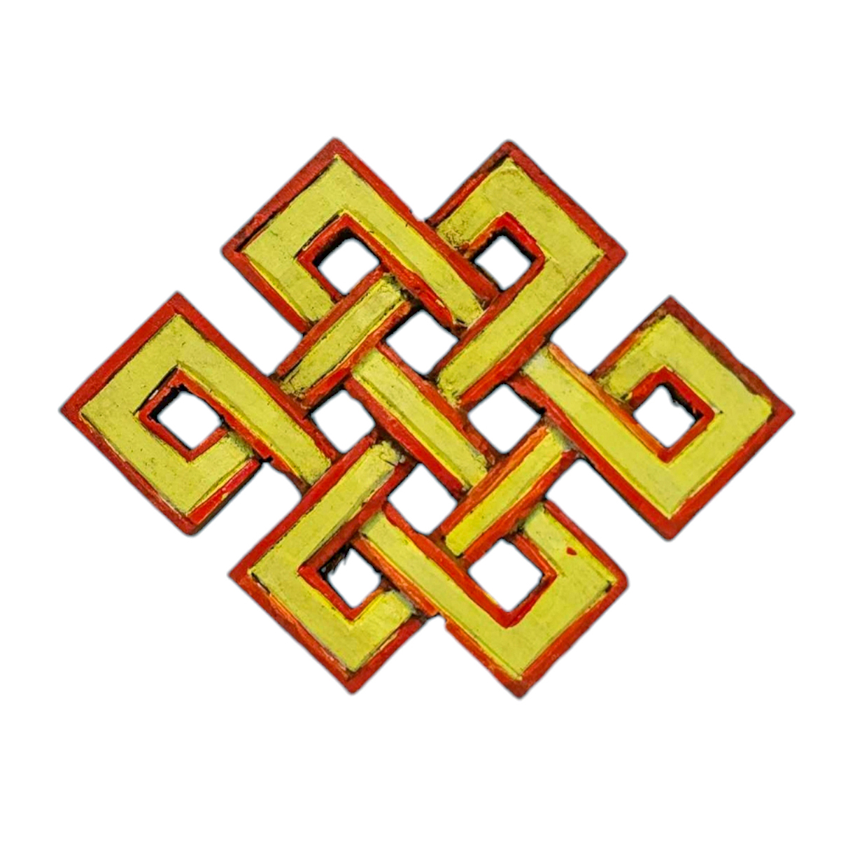 Wooden Endless Knot -painted <span Style=