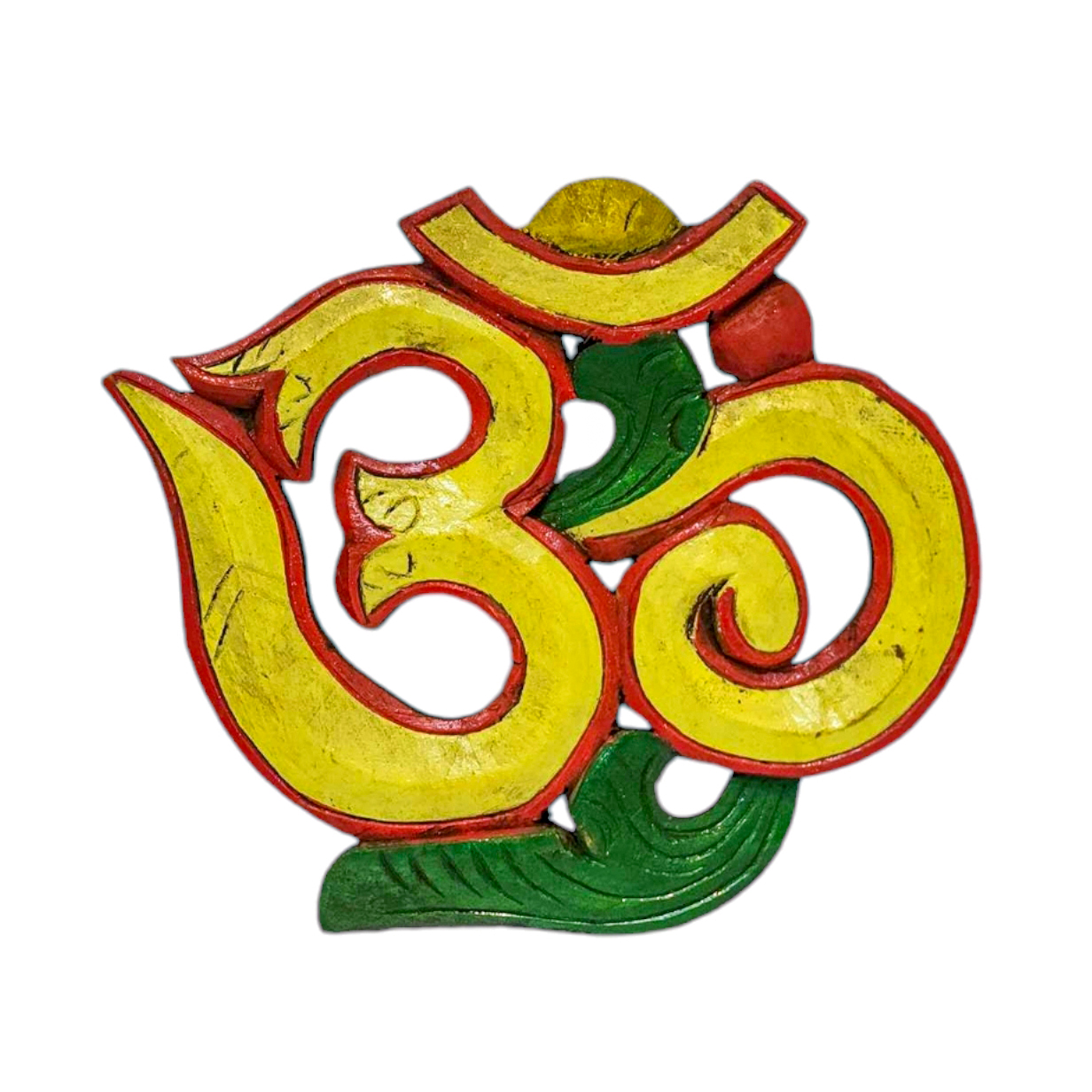 Wooden Om -painted <span Style=