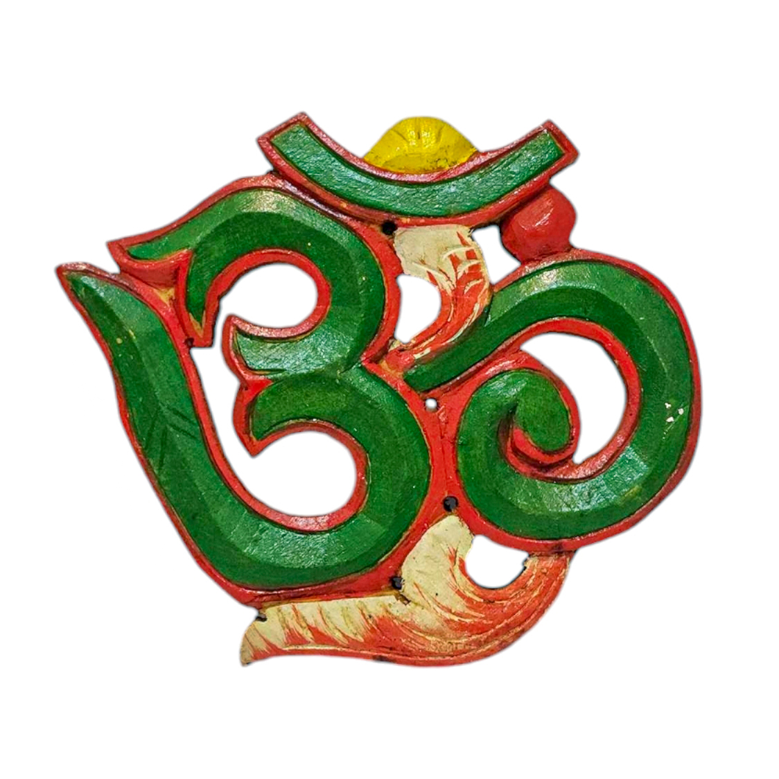 Wooden Om -painted <span Style=