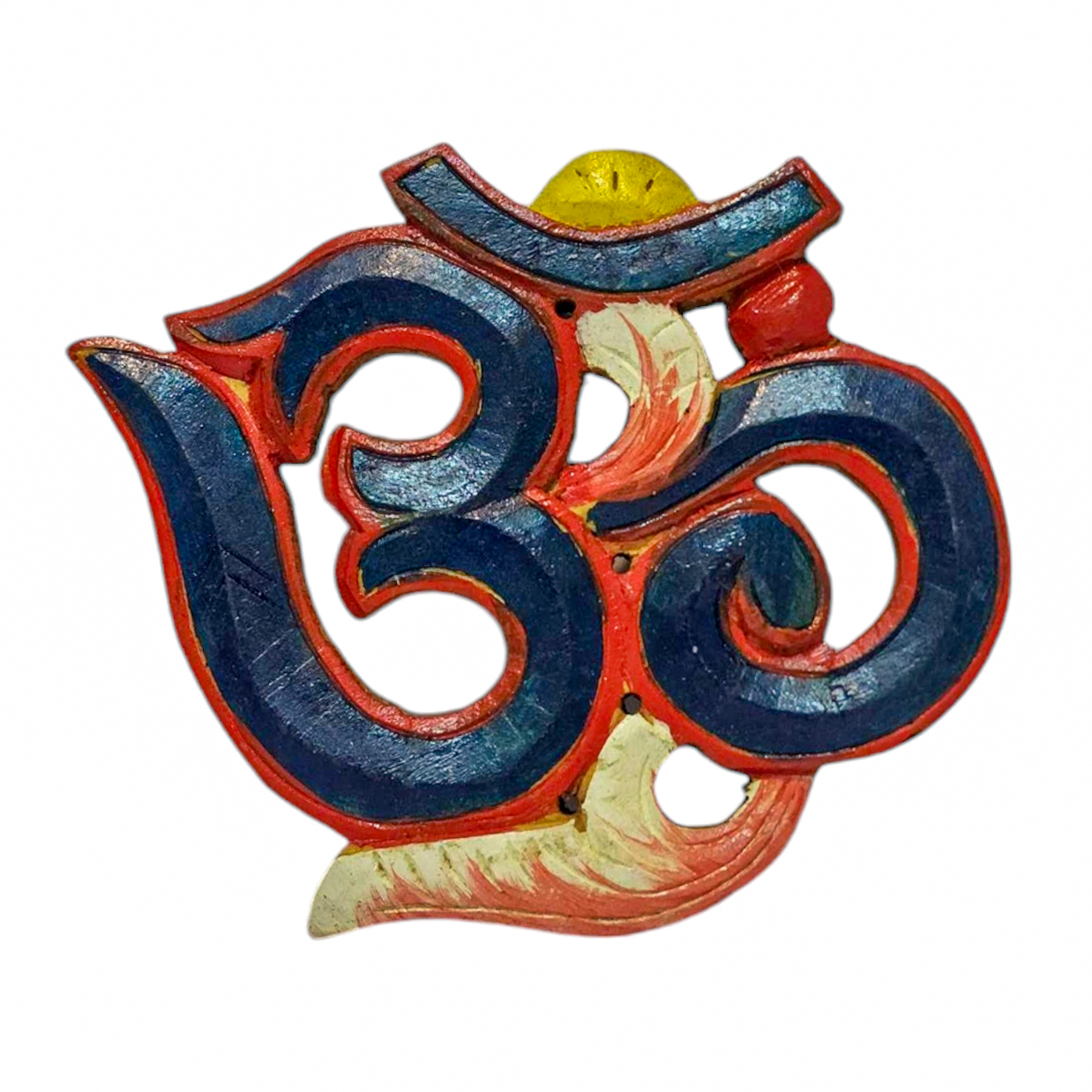 Wooden Om -painted <span Style=