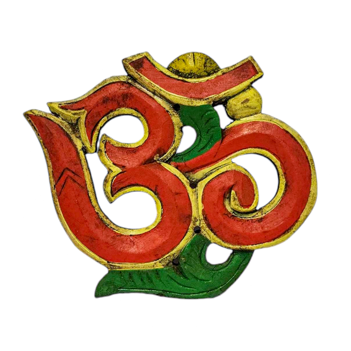 Wooden Om -painted <span Style=