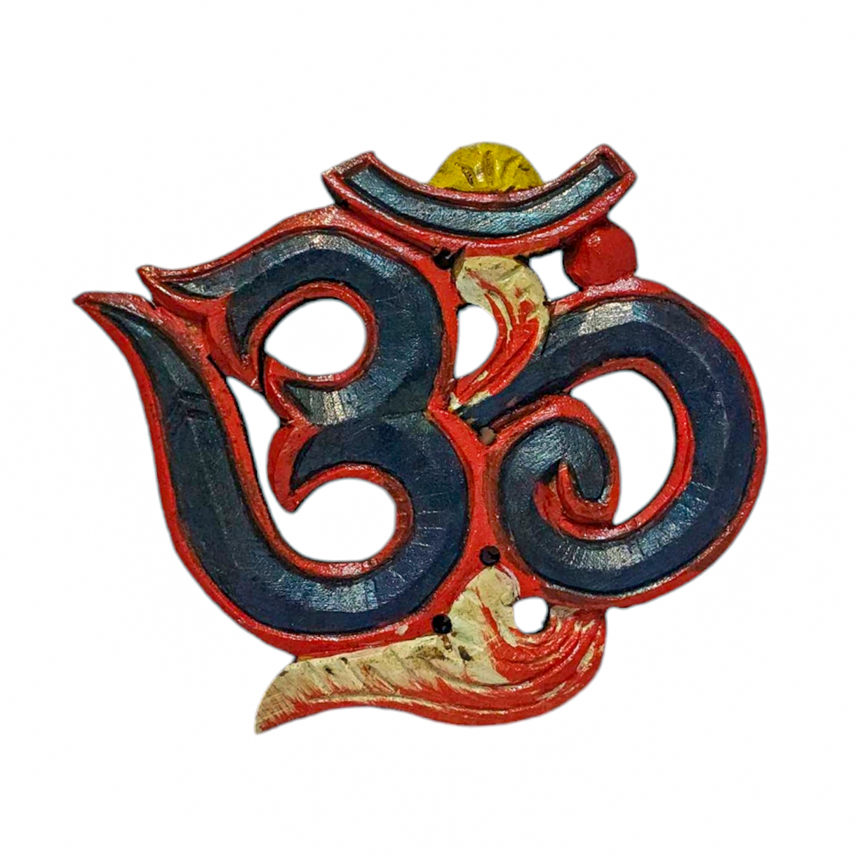 Wooden Om -painted <span Style=